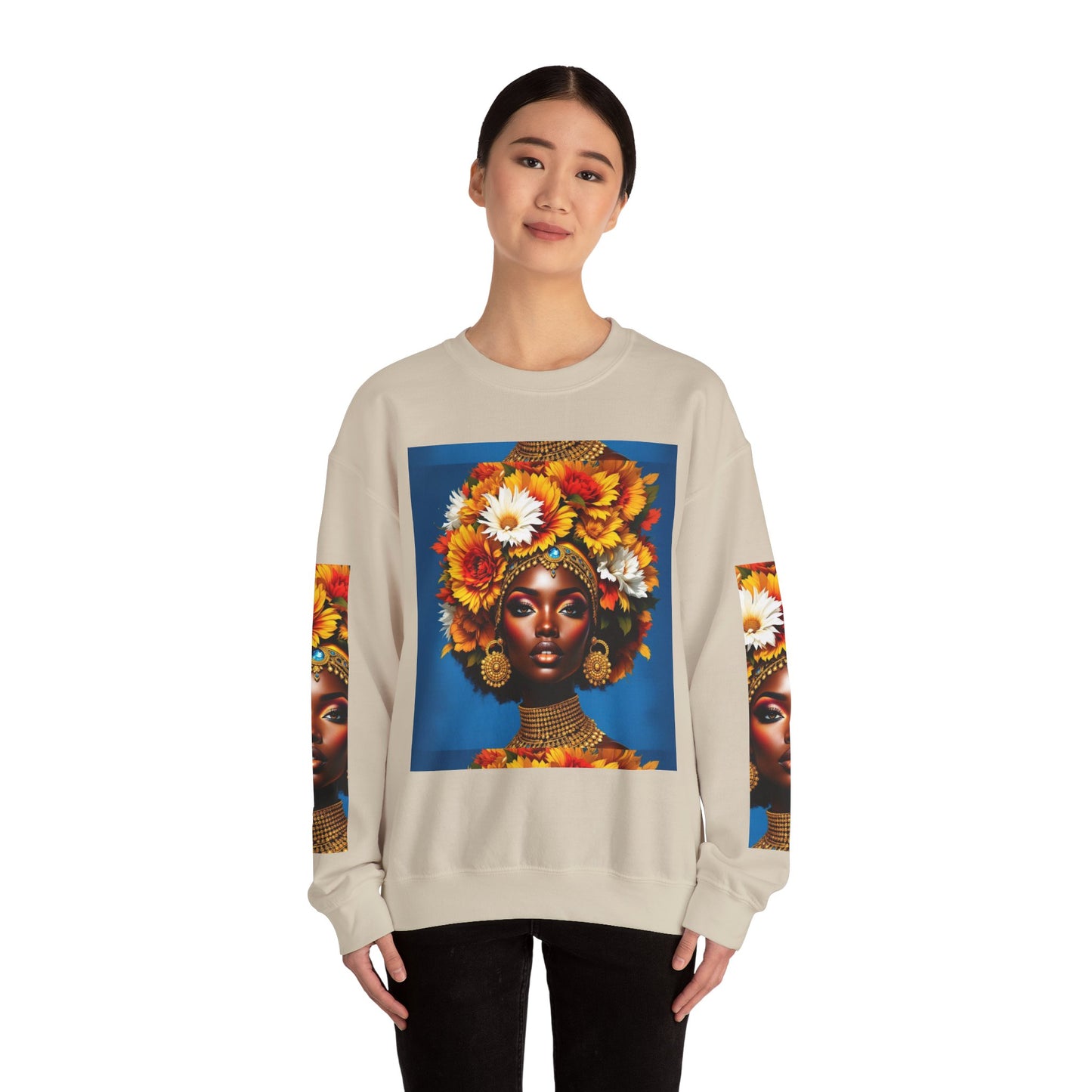 Floral Queen Crewneck Sweatshirt - Unisex Heavy Blend™