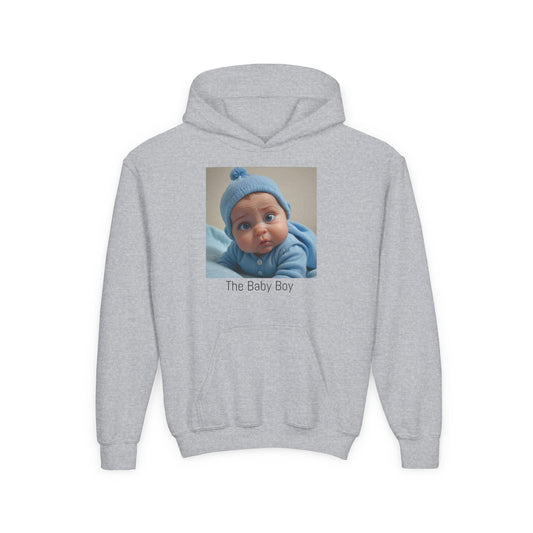 Personalized Baby Boy Hoodie: Kids Cotton-Poly Blend Sweatshirt