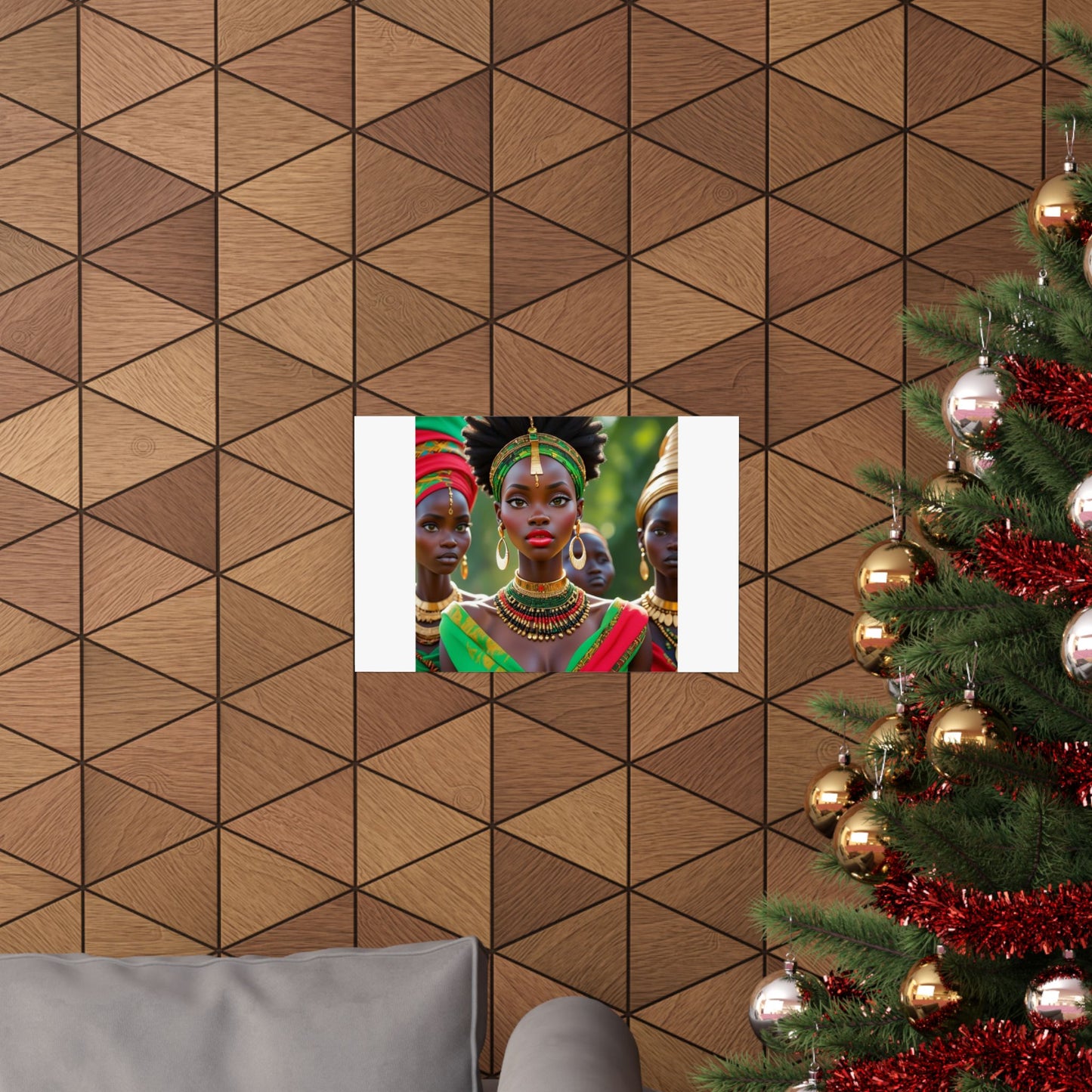 African Queen Matte Poster — Vibrant Cultural Wall Art