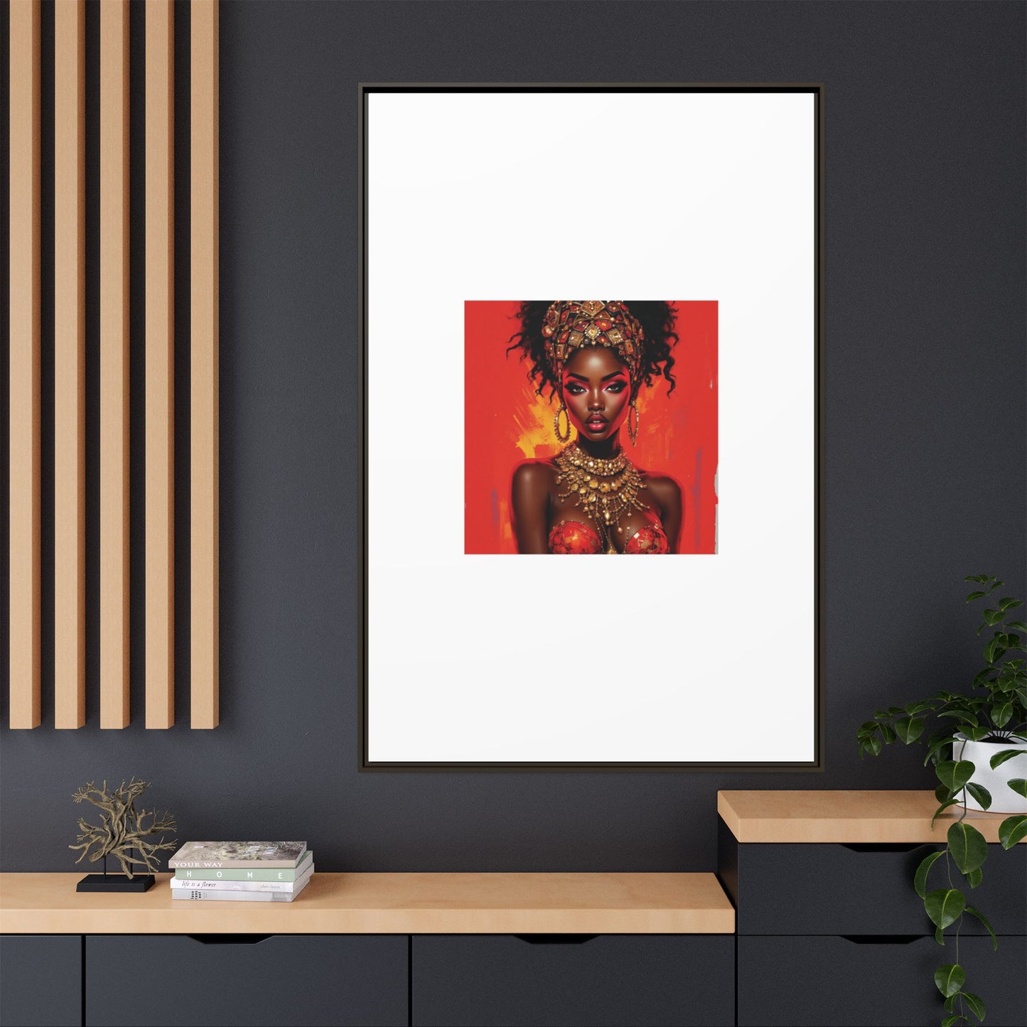 Matte Canvas, Framed (Multi-color)