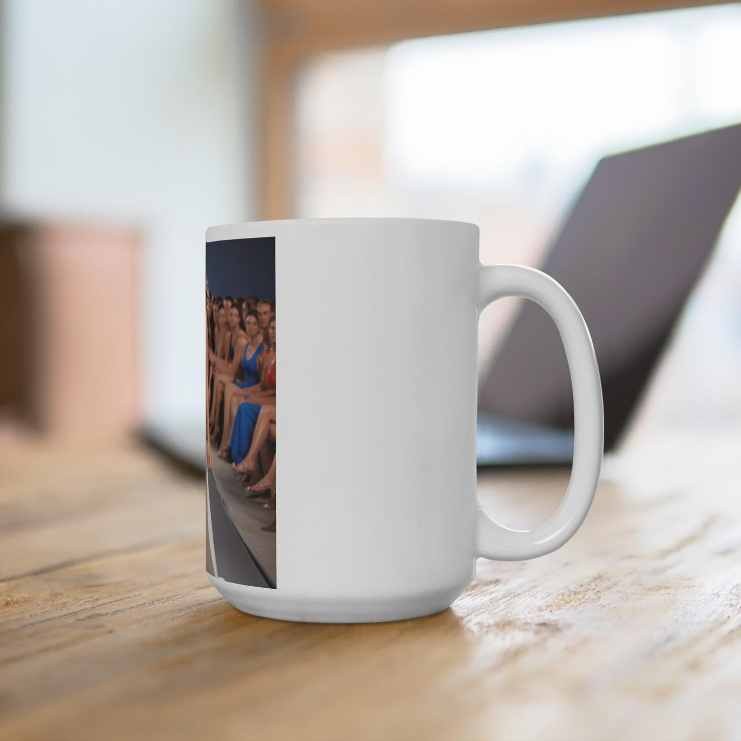 Fashion Runway Mug: Stylish Ceramic Coffee Cup, Gift for Her