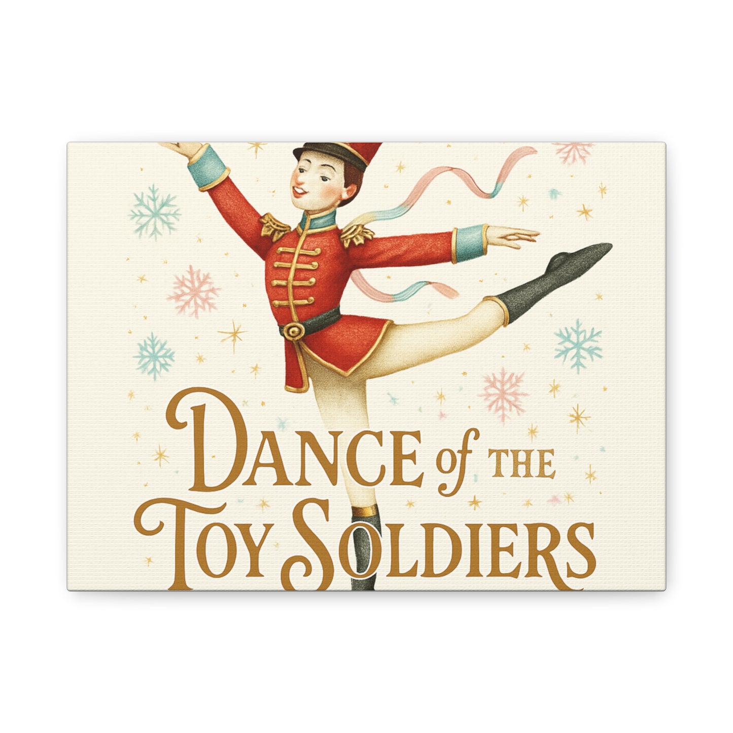 Dance of the Toy Soldiers Canvas Wall Art — Vintage Nutcracker Ballet Print