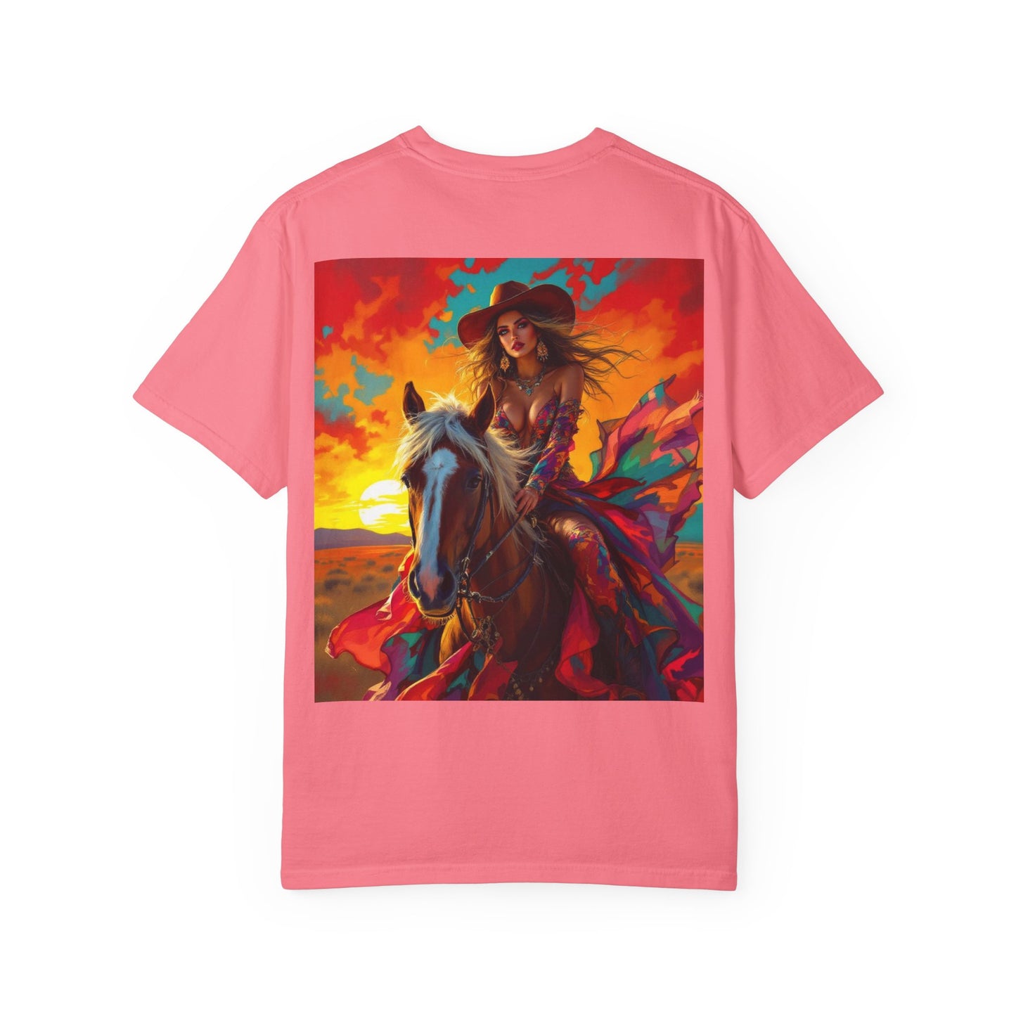 Sunset Cowgirl Horse T-Shirt