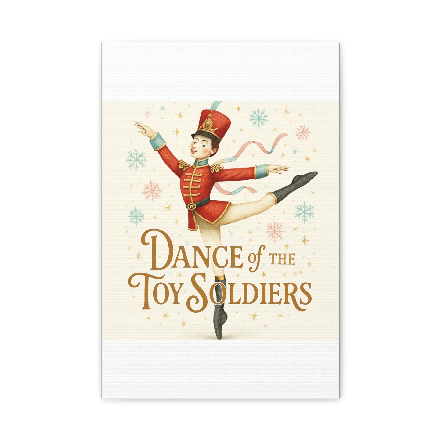 Dance of the Toy Soldiers Canvas Wall Art — Vintage Nutcracker Ballet Print