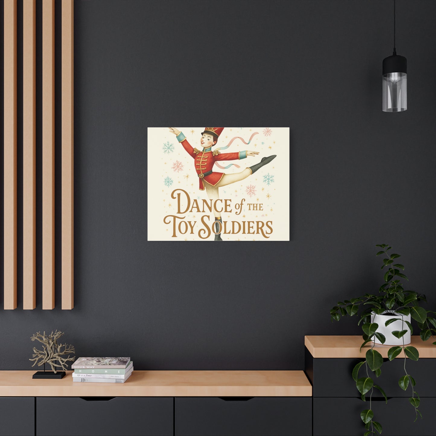 Dance of the Toy Soldiers Canvas Wall Art — Vintage Nutcracker Ballet Print