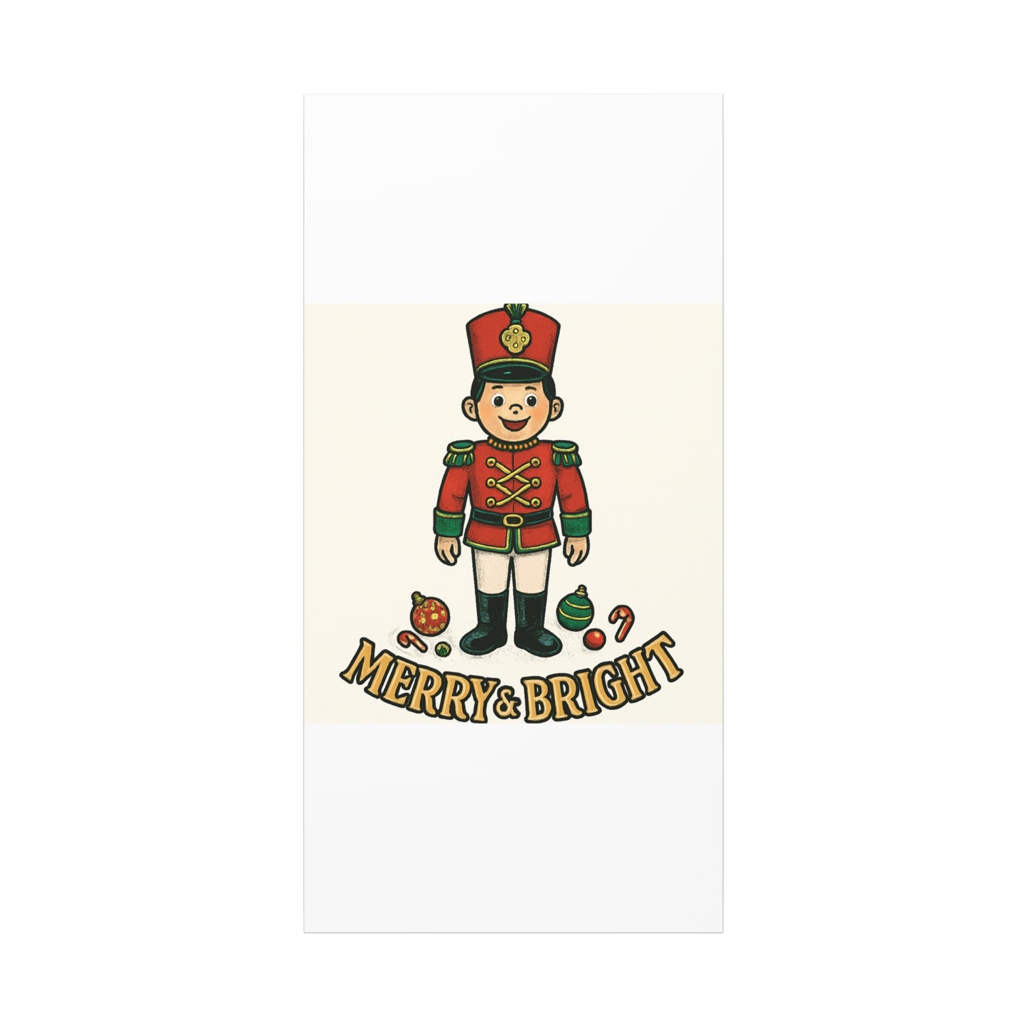Nutcracker Soldier Matte Canvas Wall Art — Merry & Bright Holiday Decor
