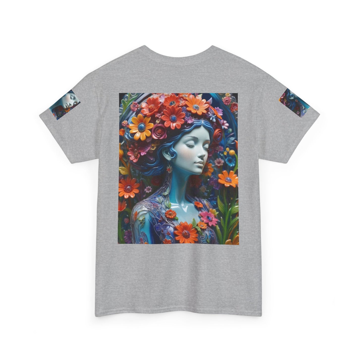 Floral Goddess T‑Shirt — Vibrant Flower Crown Art Tee