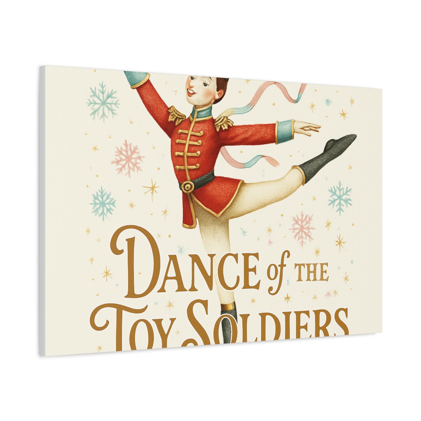Dance of the Toy Soldiers Canvas Wall Art — Vintage Nutcracker Ballet Print