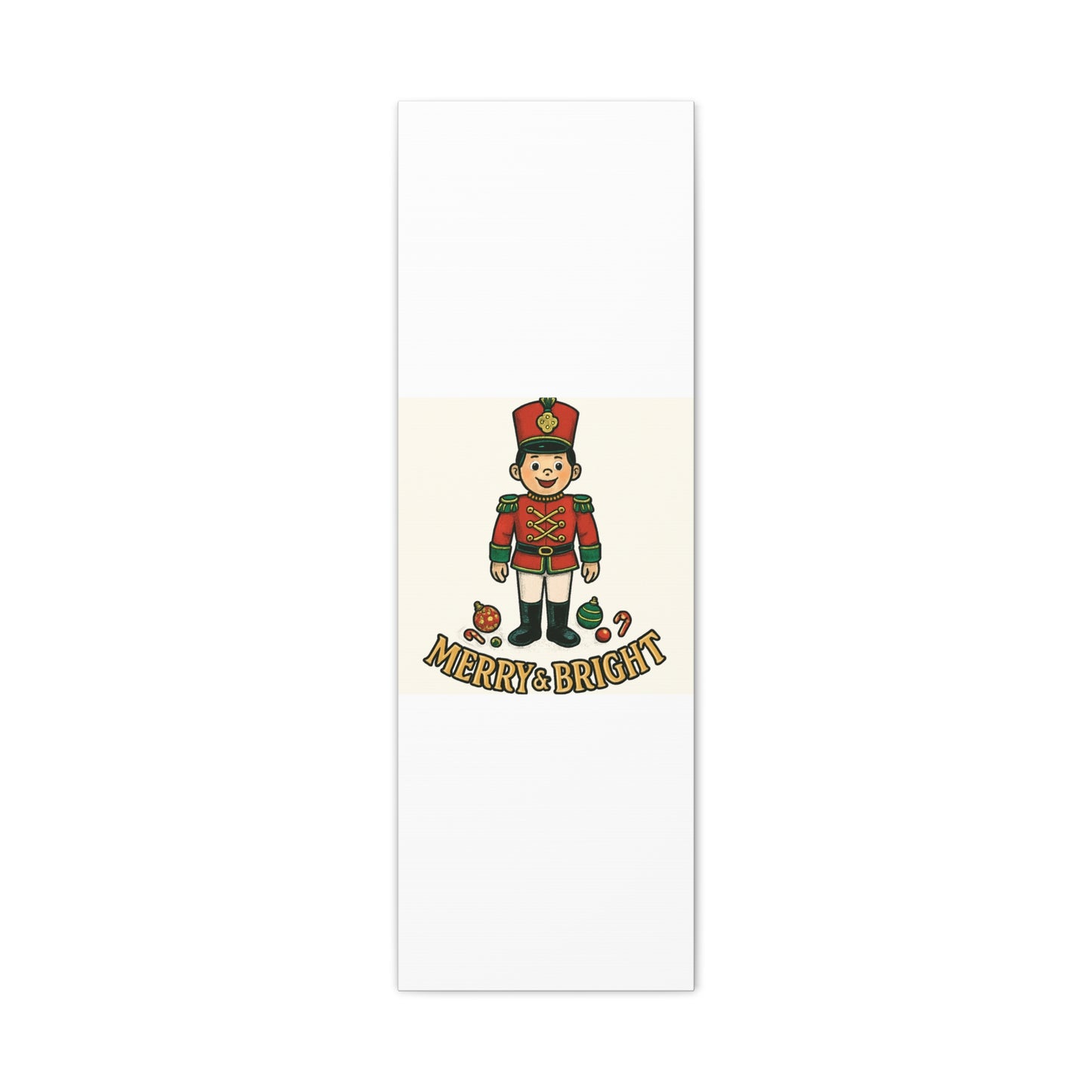 Nutcracker Soldier Matte Canvas Wall Art — Merry & Bright Holiday Decor