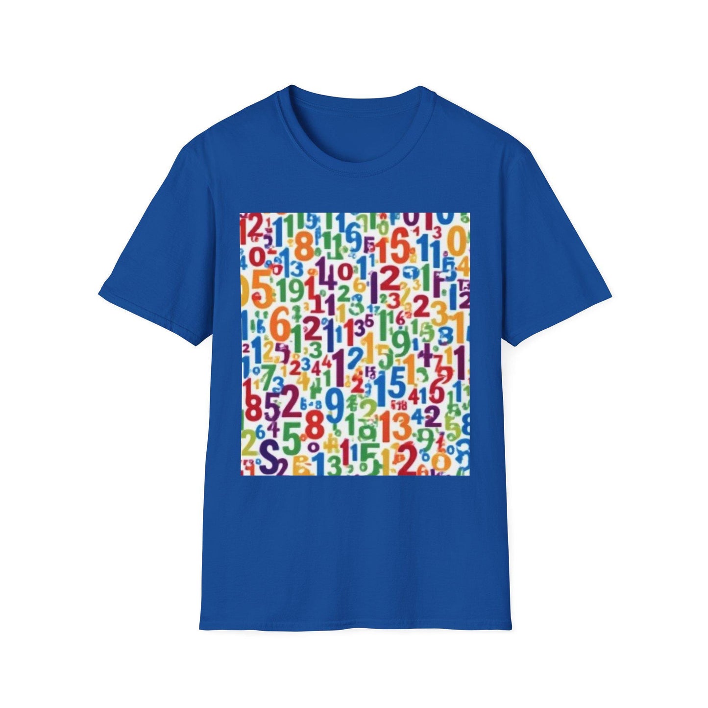 Colorful Numbers Unisex T-Shirt, Vibrant Graphic Tee, Fun Educational Apparel, Gift for Teachers, Kids Learning Shirt