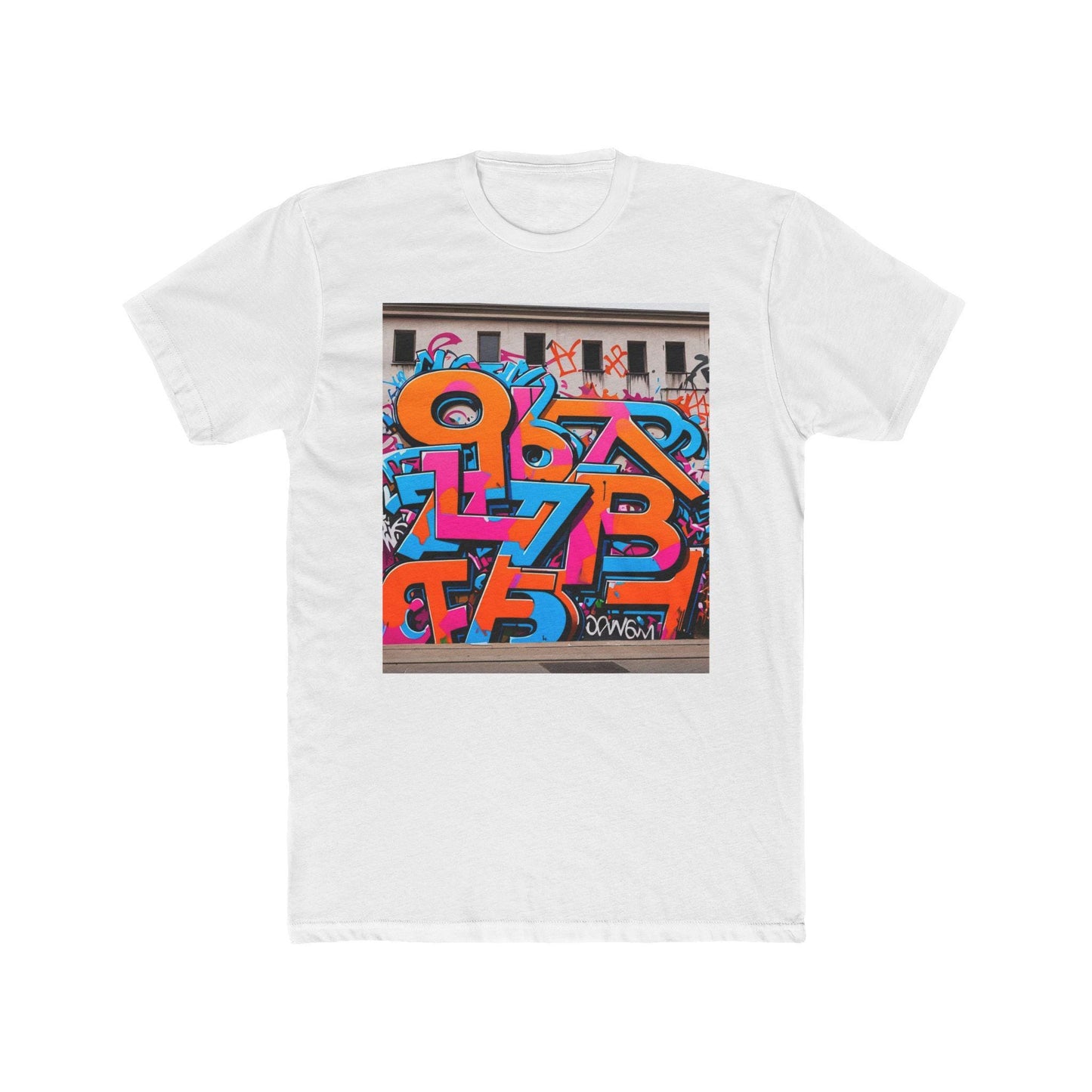 Colorful Graffiti Art Tee: Unisex Cotton Streetwear Shirt