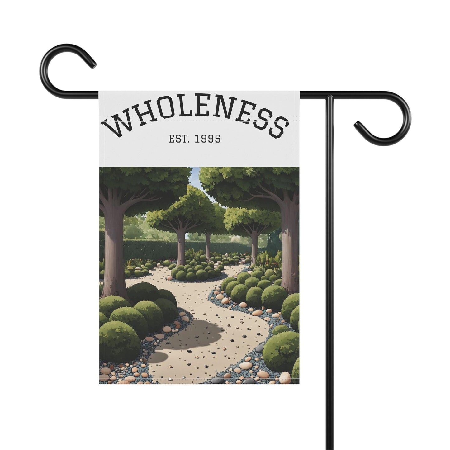 Personalized Garden Flag: Wholeness Theme, Outdoor Patio Decor