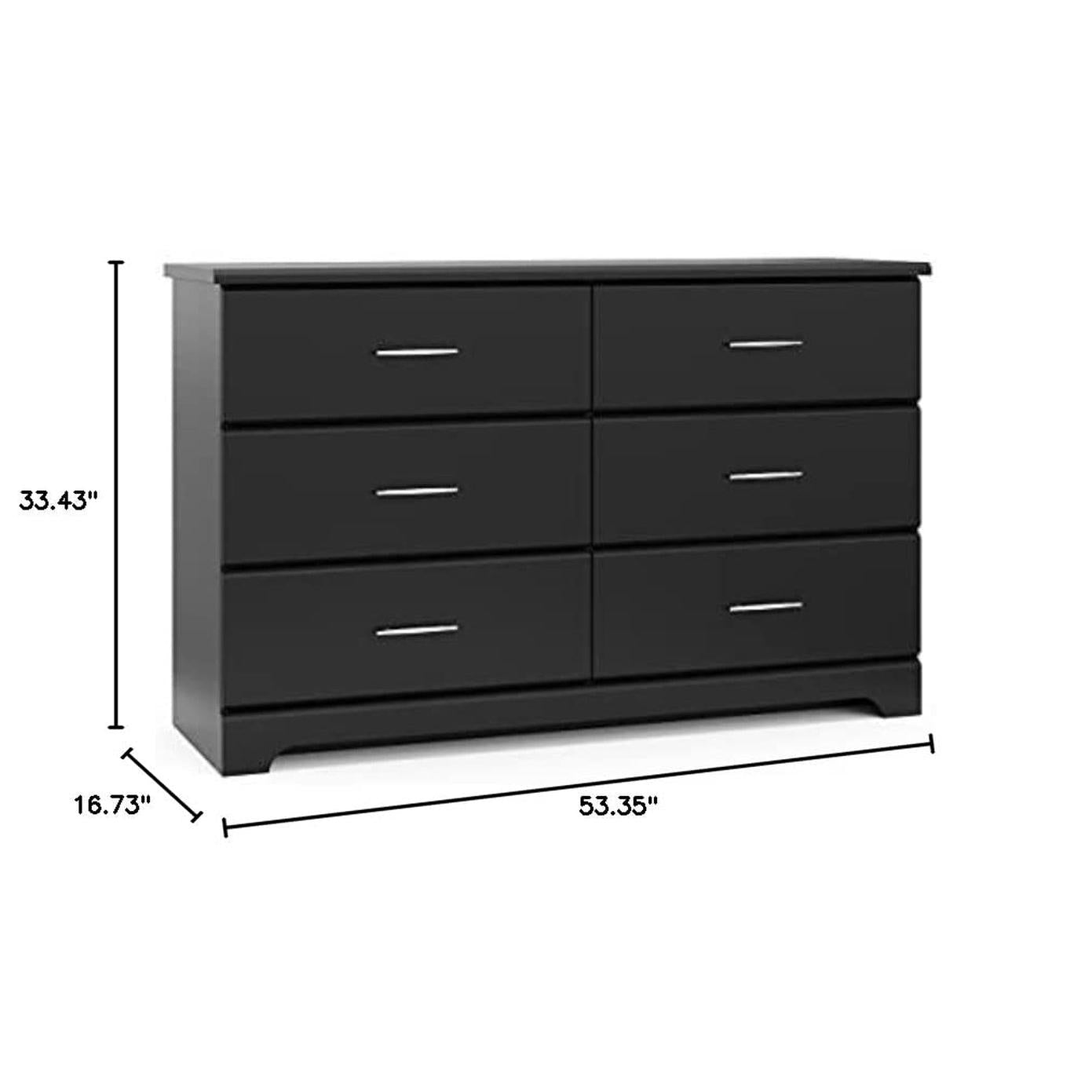 Storkcraft Brookside 6 Drawer Dresser For Nursery Furniture