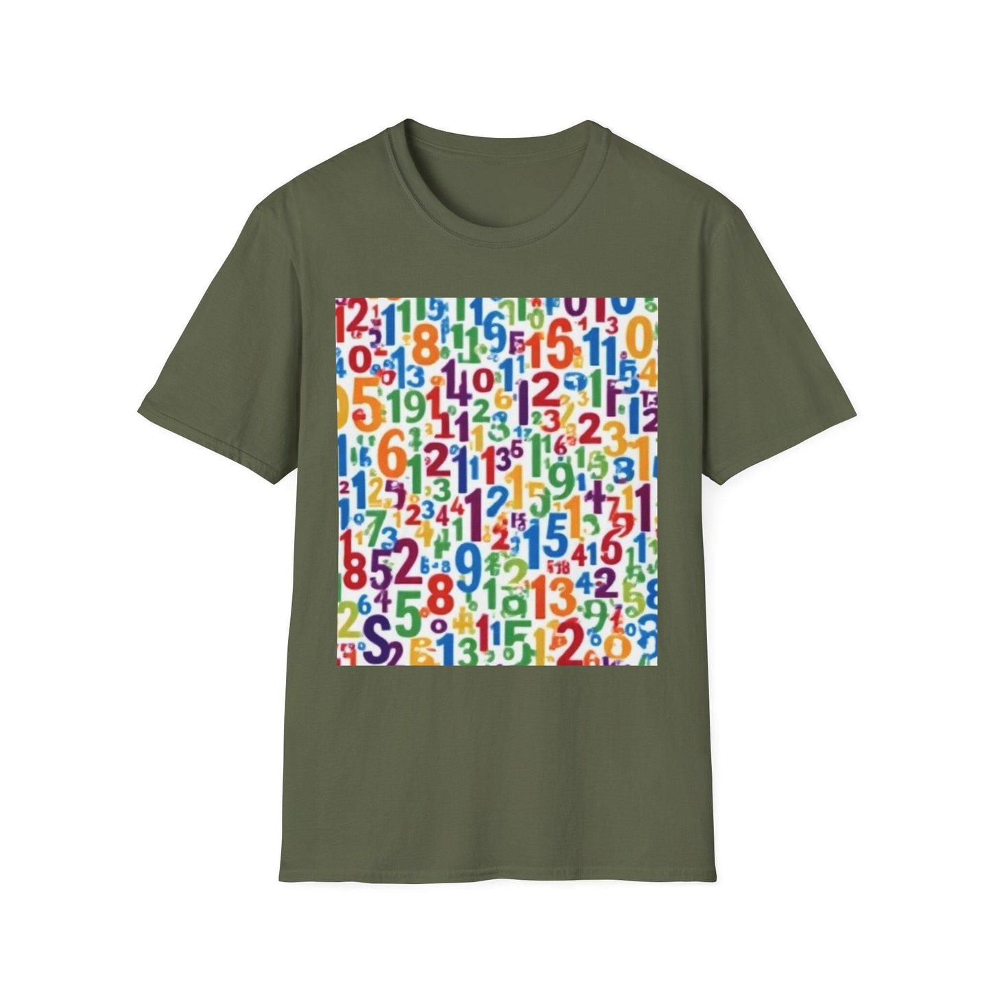 Colorful Numbers Unisex T-Shirt, Vibrant Graphic Tee, Fun Educational Apparel, Gift for Teachers, Kids Learning Shirt