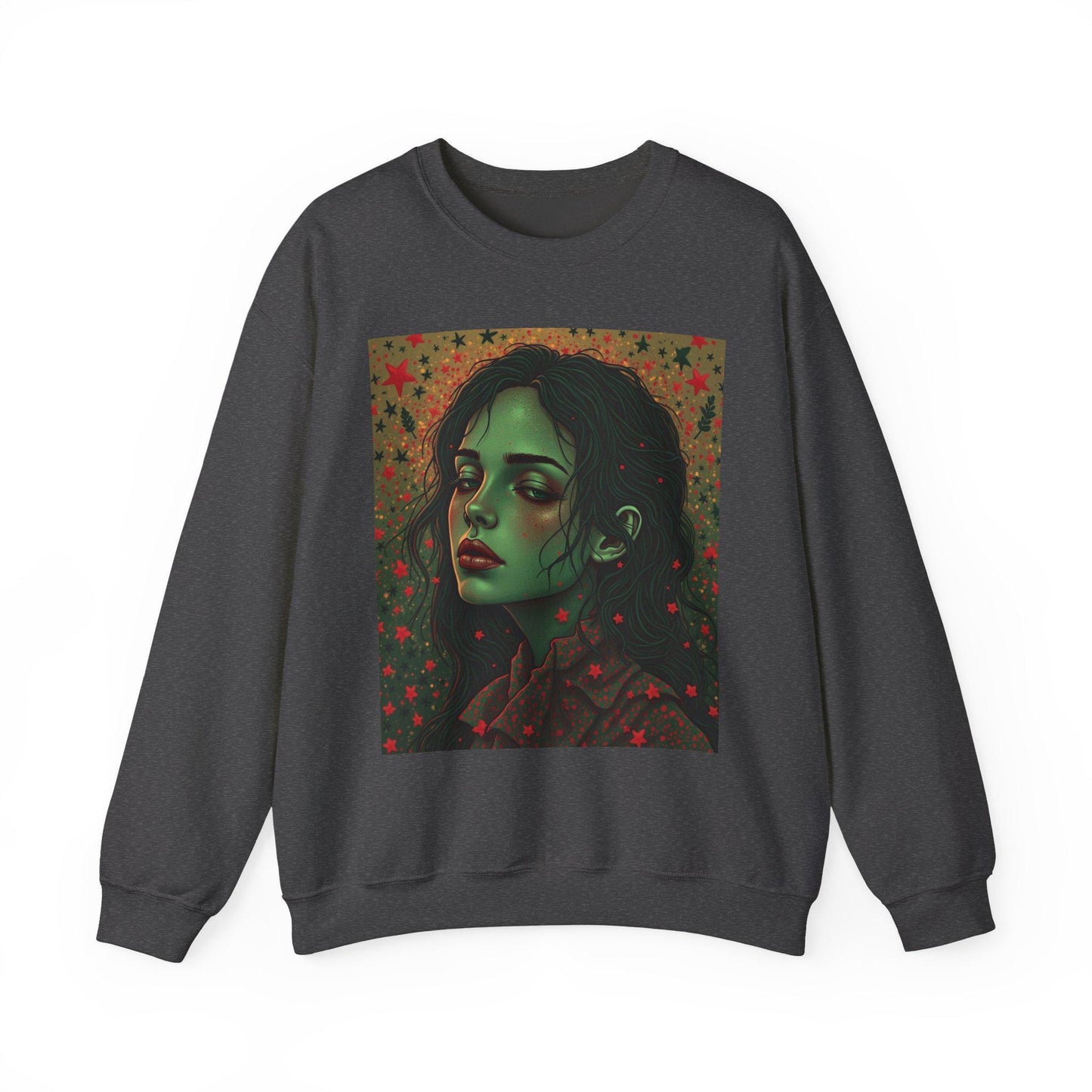 Aesthetic Portrait Sweatshirt, Cozy Unisex Crewneck, Everyday Fashion, Unique Gift, Seasonal Layering, Trendy Style