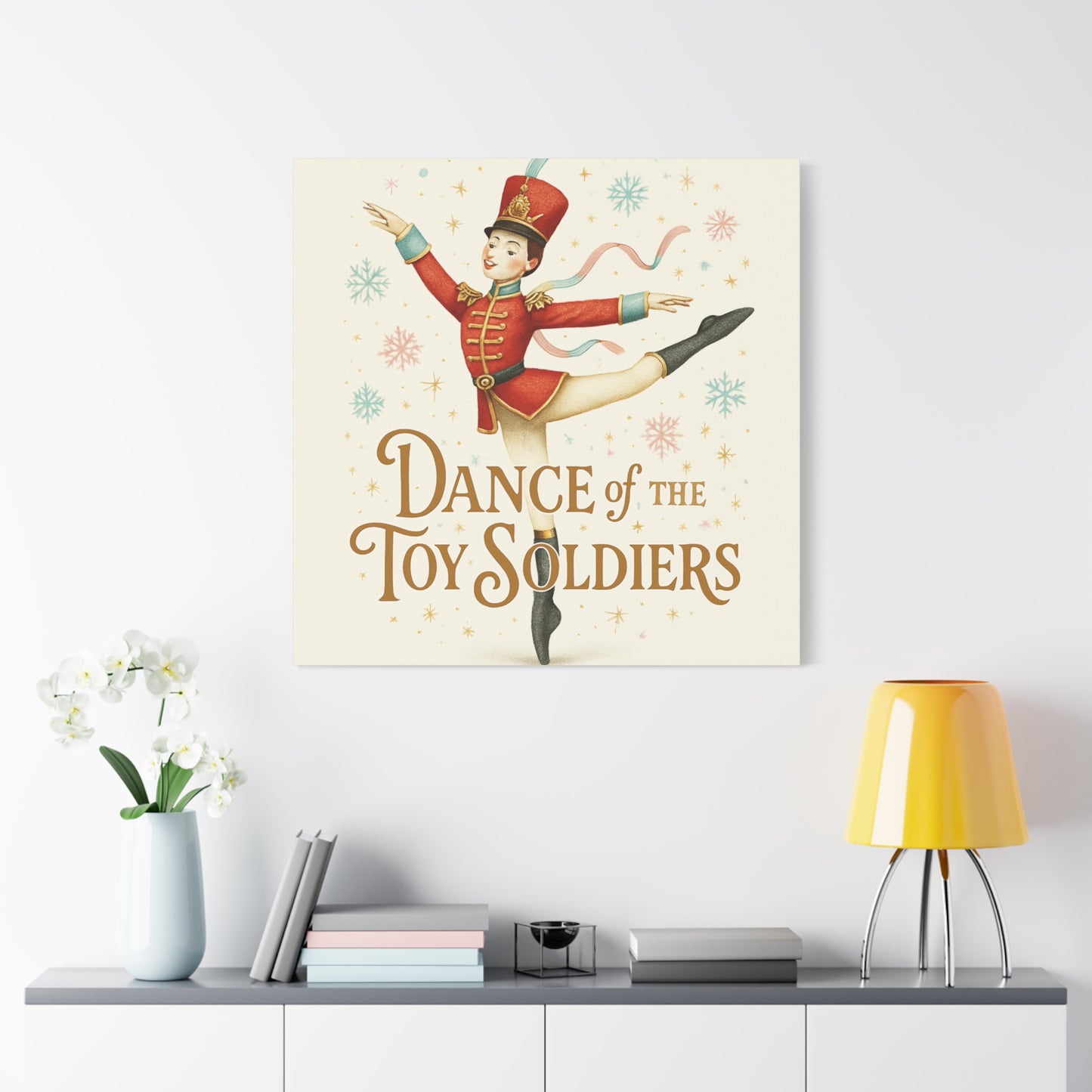 Dance of the Toy Soldiers Canvas Wall Art — Vintage Nutcracker Ballet Print