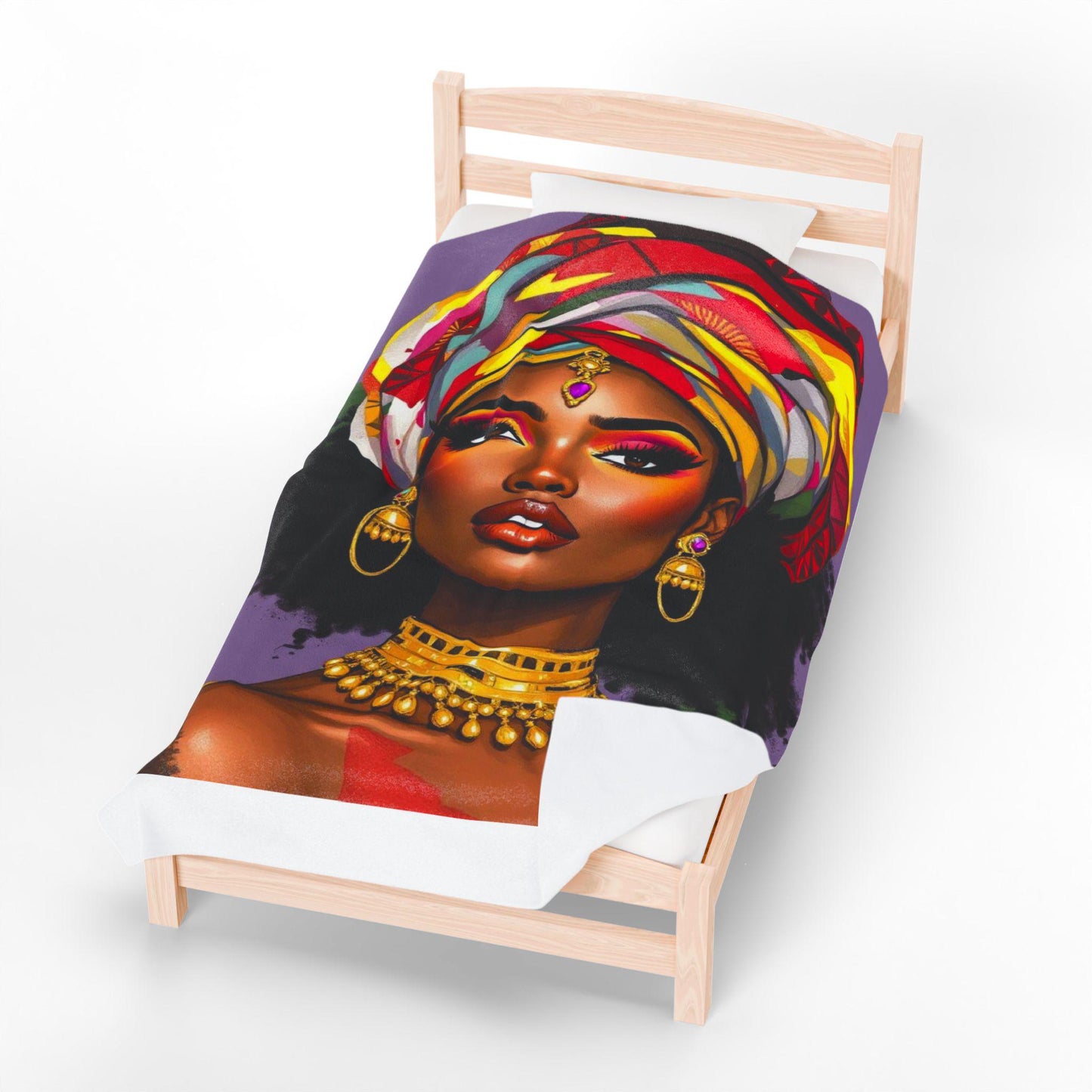 Copy of Bold & Cozy Velveteen Plush Blanket for Home Decor, Gift for Her, Bedroom Comfort, Bohemian Style, Cozy Throw