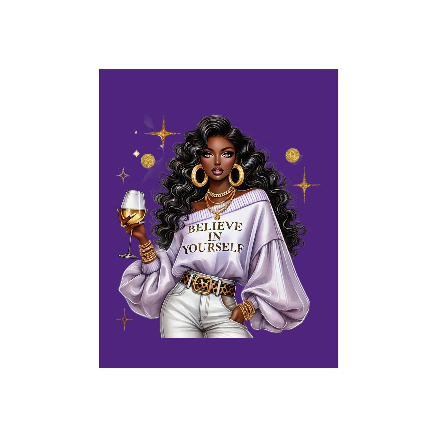 Empowering Fine Art Poster | Inspirational Home Decor | Believe in Yourself Wall Art | Gift for Her | Motivational Art Print