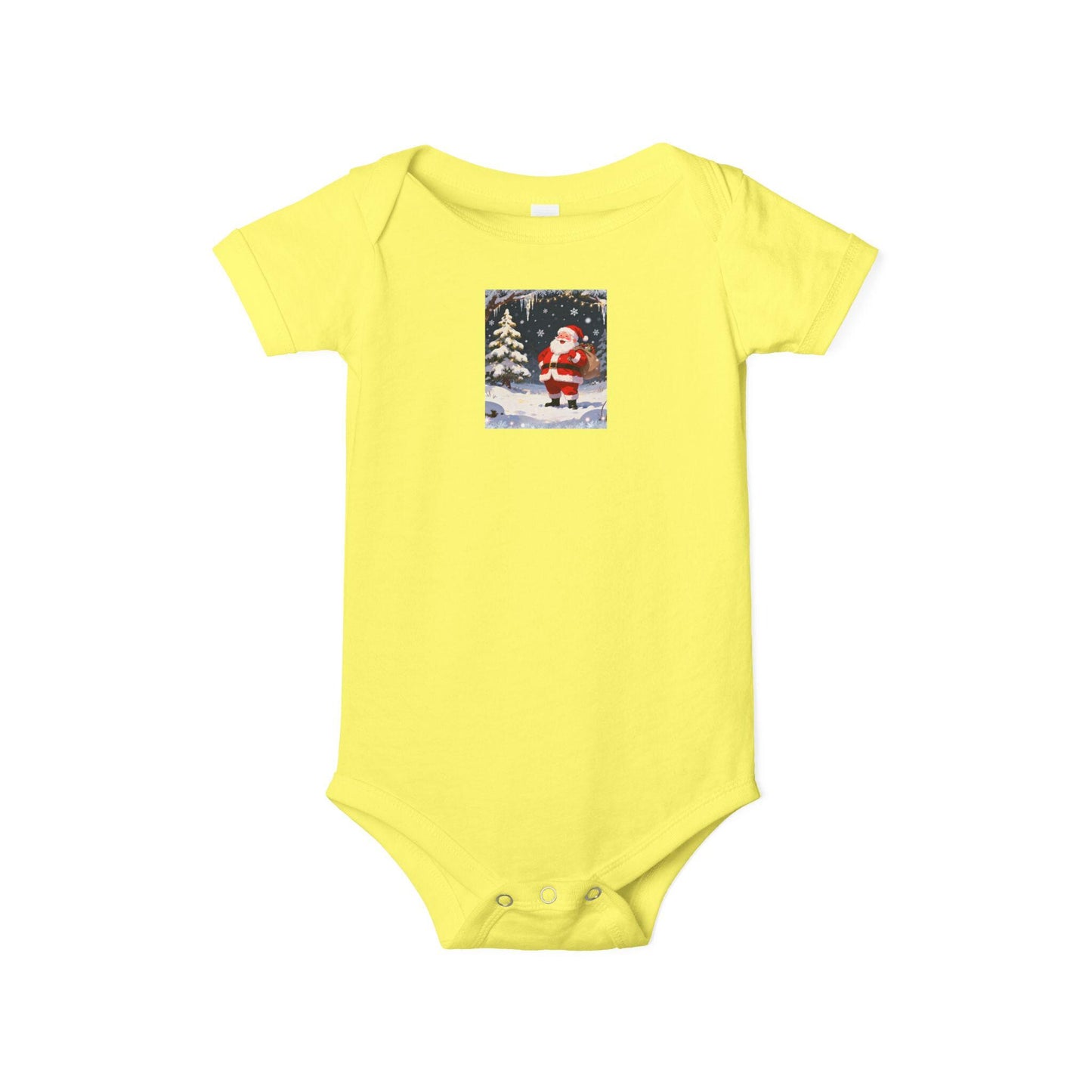 Christmas Baby Bodysuit with Santa Design, Cute Holiday Infant Outfit, Perfect Gift for Newborns, Baby Shower, Winter Celebrations