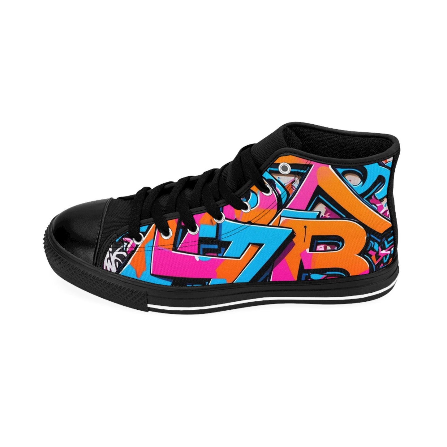 Vibrant High-Top Sneakers: Women's Nylon Canvas Athletic Shoes