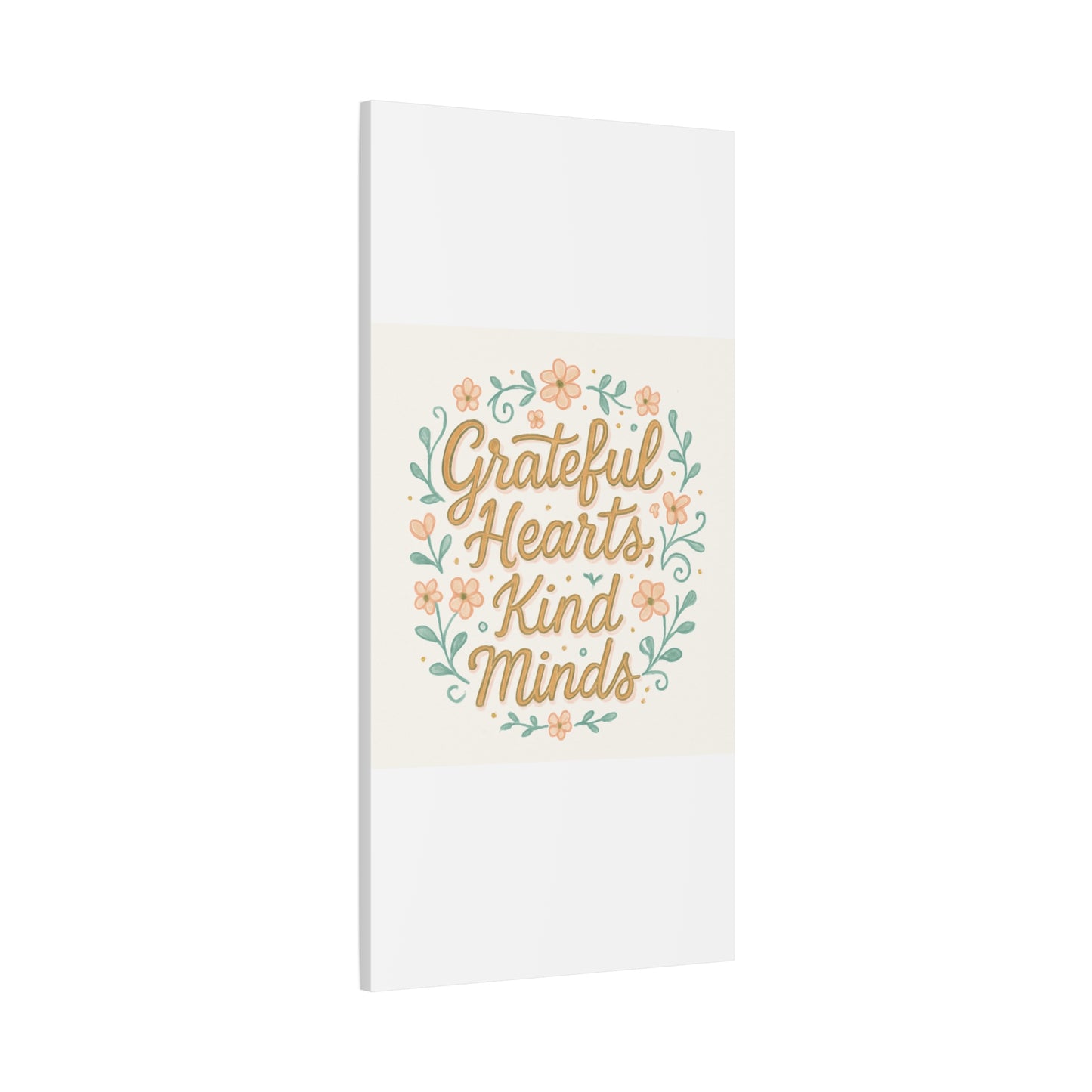 Grateful Hearts Kind Minds Canvas Wall Art