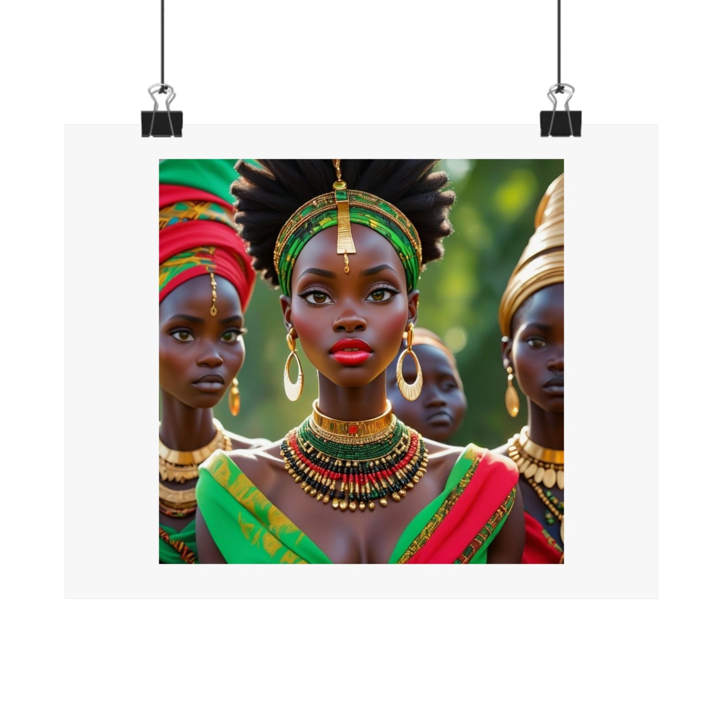 African Queen Matte Poster — Vibrant Cultural Wall Art