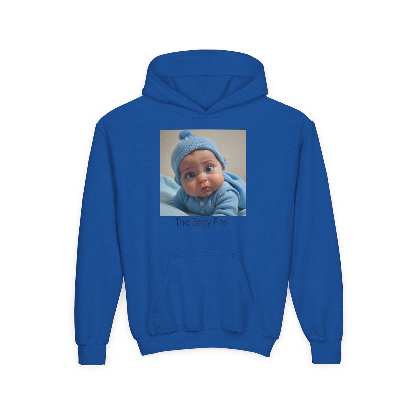 Personalized Baby Boy Hoodie: Kids Cotton-Poly Blend Sweatshirt