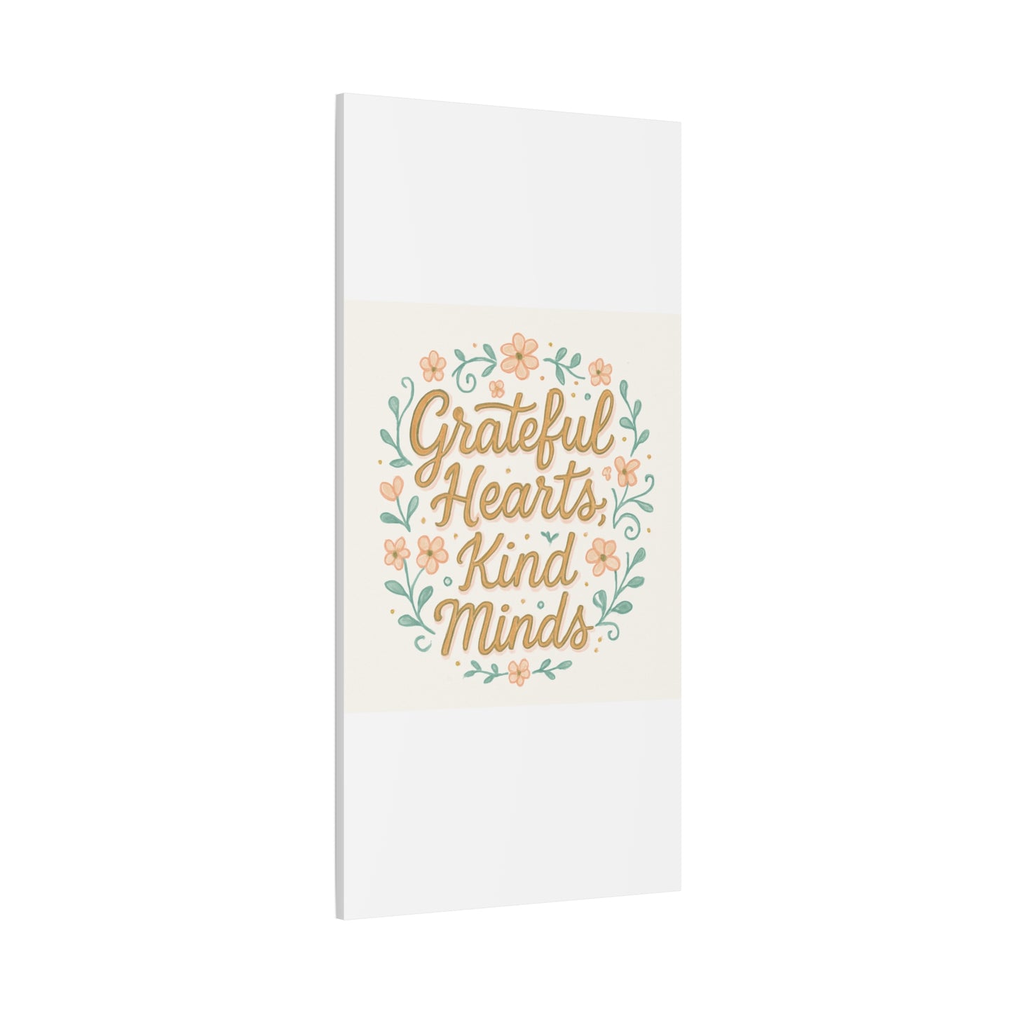 Grateful Hearts Kind Minds Canvas Wall Art