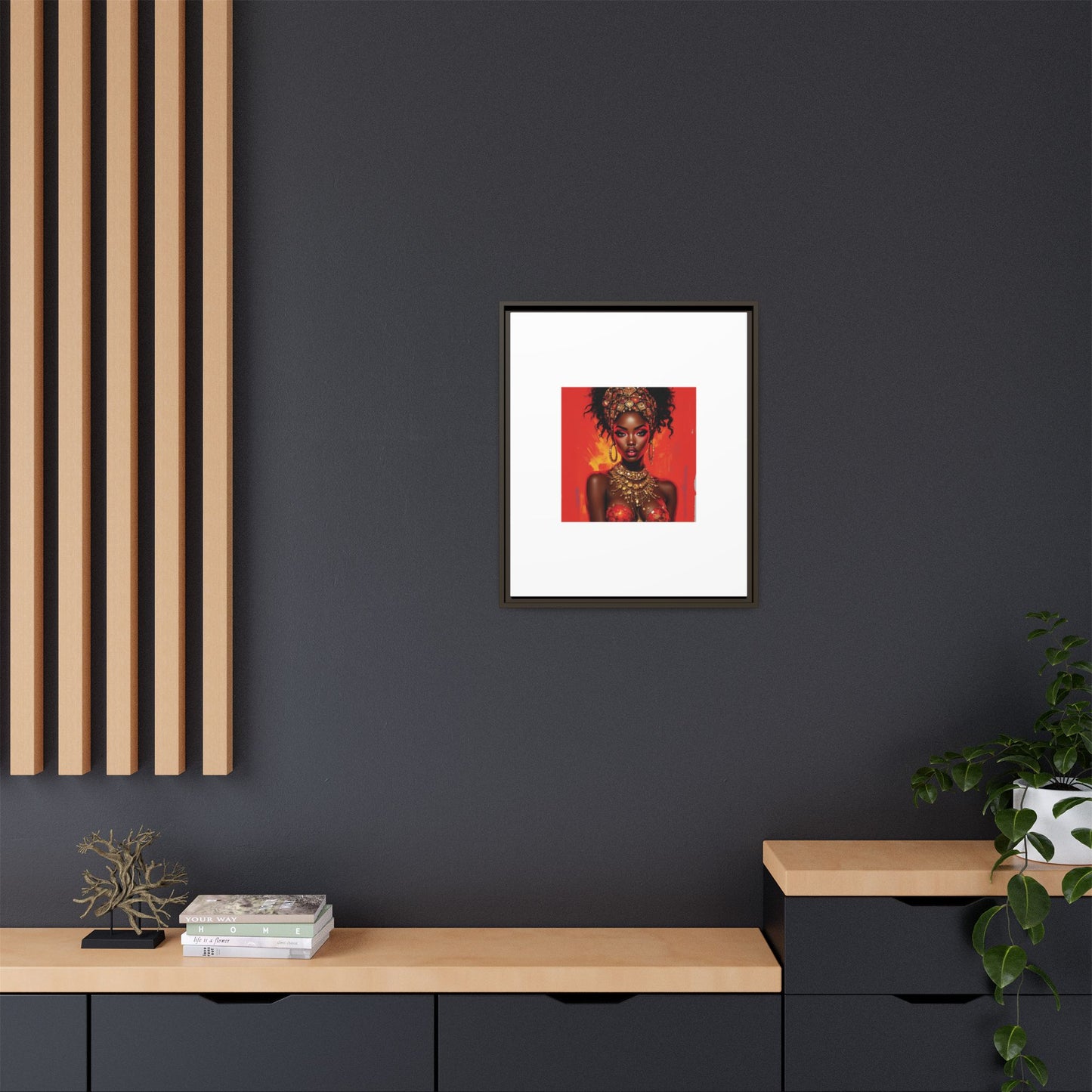 Matte Canvas, Framed (Multi-color)