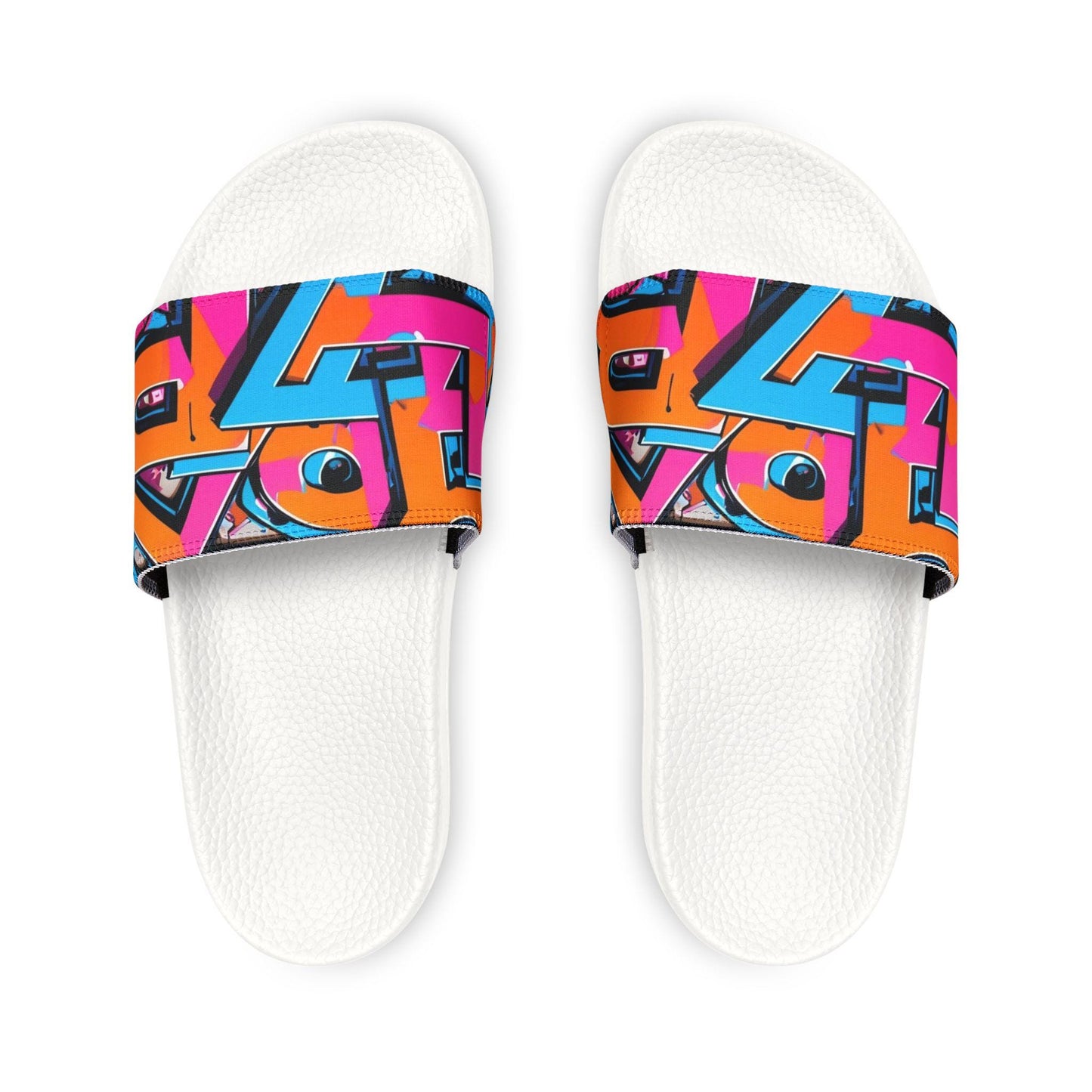 Men's Colorful Slip-On Sandals: Embossed Insole, Removable Straps