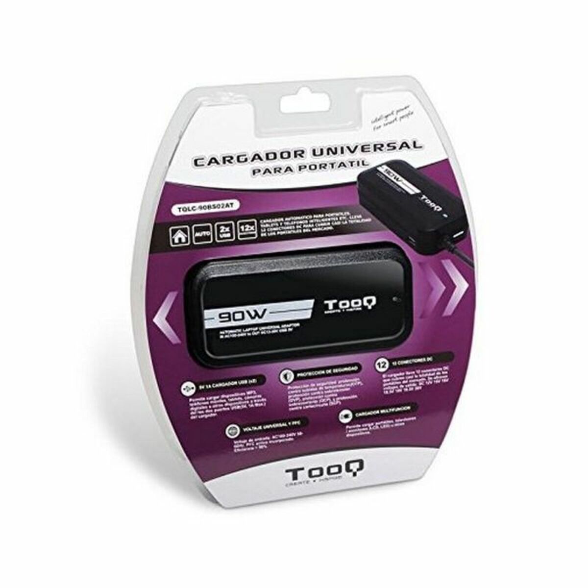 Laptop Charger TooQ TQLC-90BS02AT 90W Black-1