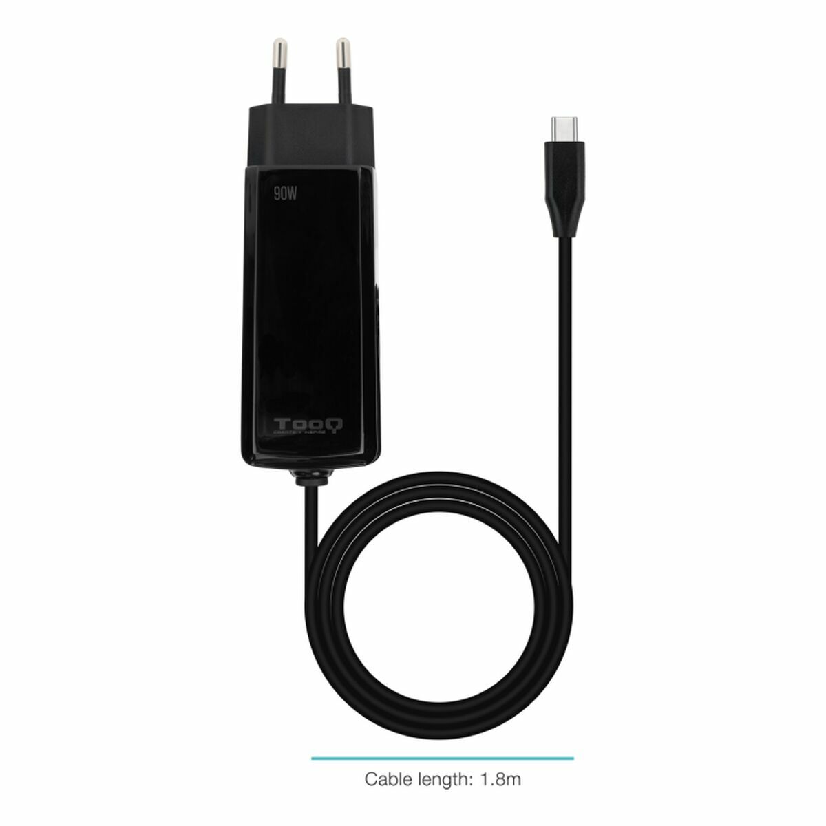 Laptop Charger TooQ GAN USB-C PD 90W Cúbico 90 W-9