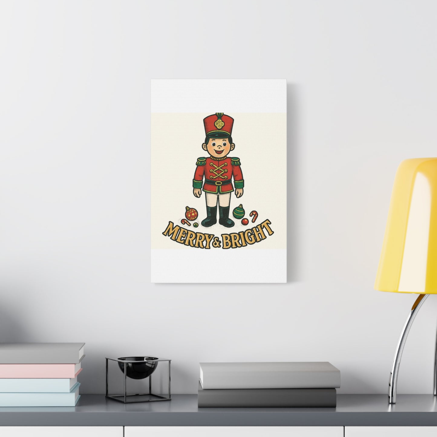 Nutcracker Soldier Matte Canvas Wall Art — Merry & Bright Holiday Decor