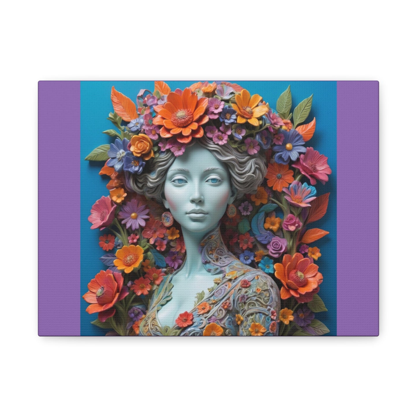 Floral Goddess Matte Canvas Print — Stretched Wall Art