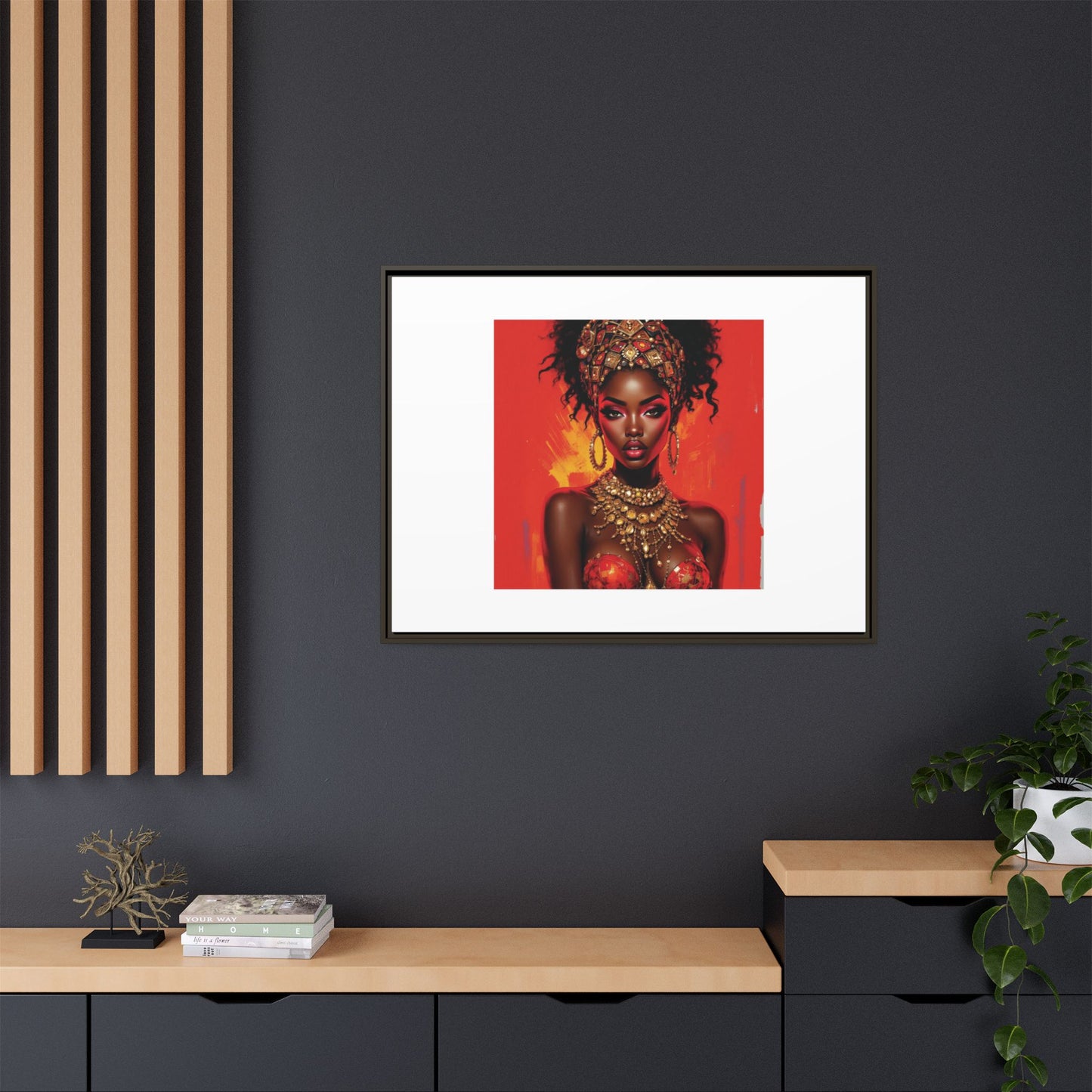 Matte Canvas, Framed (Multi-color)