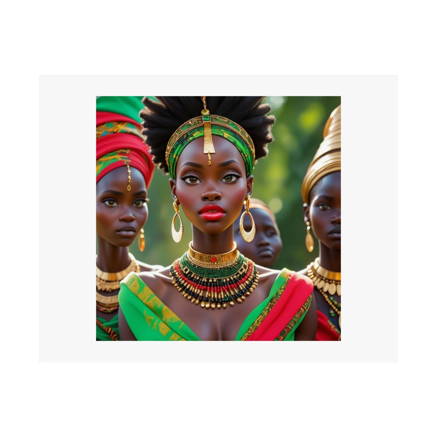 African Queen Matte Poster — Vibrant Cultural Wall Art