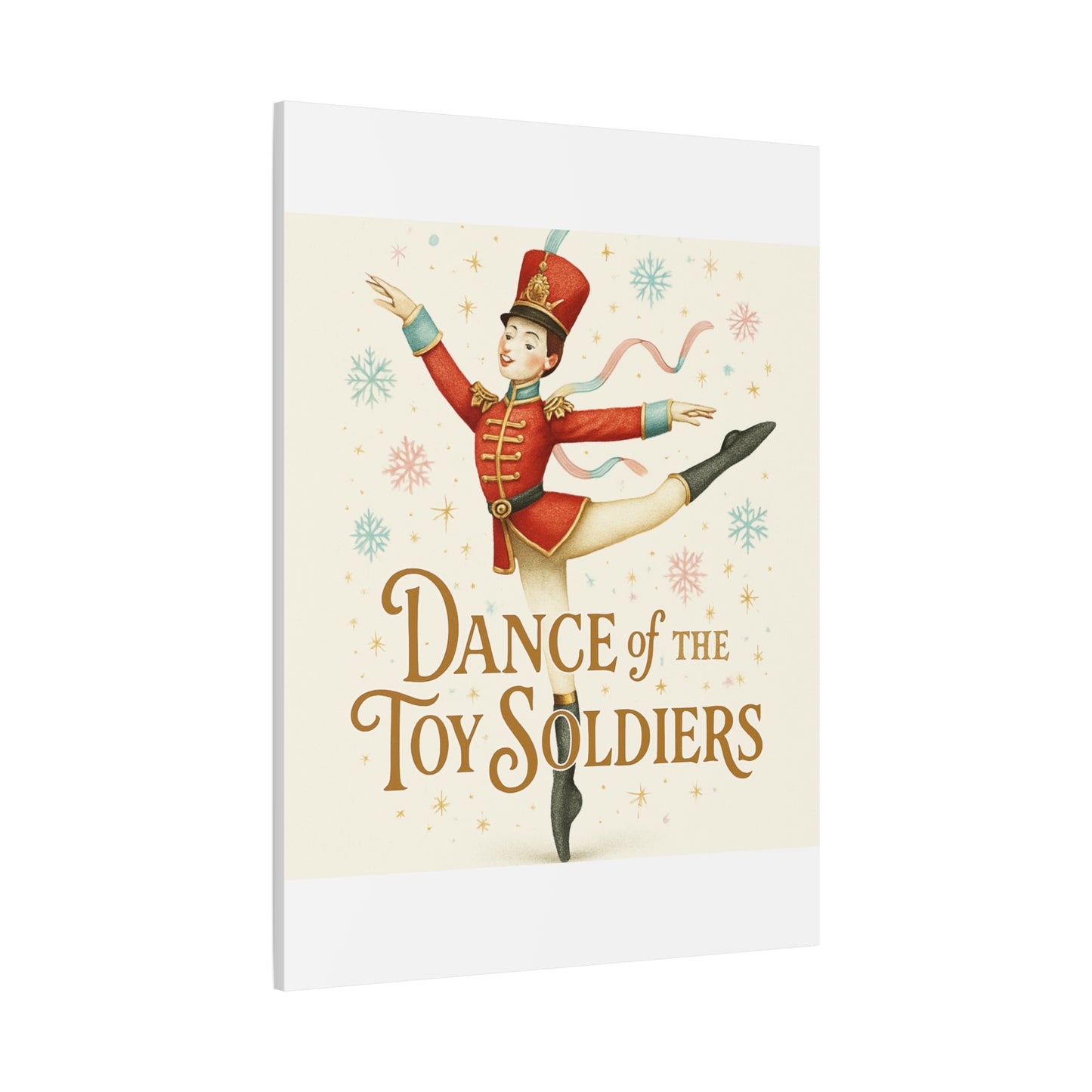 Dance of the Toy Soldiers Canvas Wall Art — Vintage Nutcracker Ballet Print