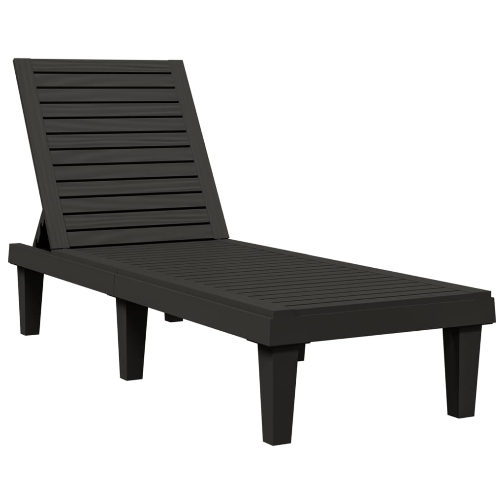 vidaXL Daybed Chaise Lounge Chair Outdoor Seating Furniture Polypropylene-1