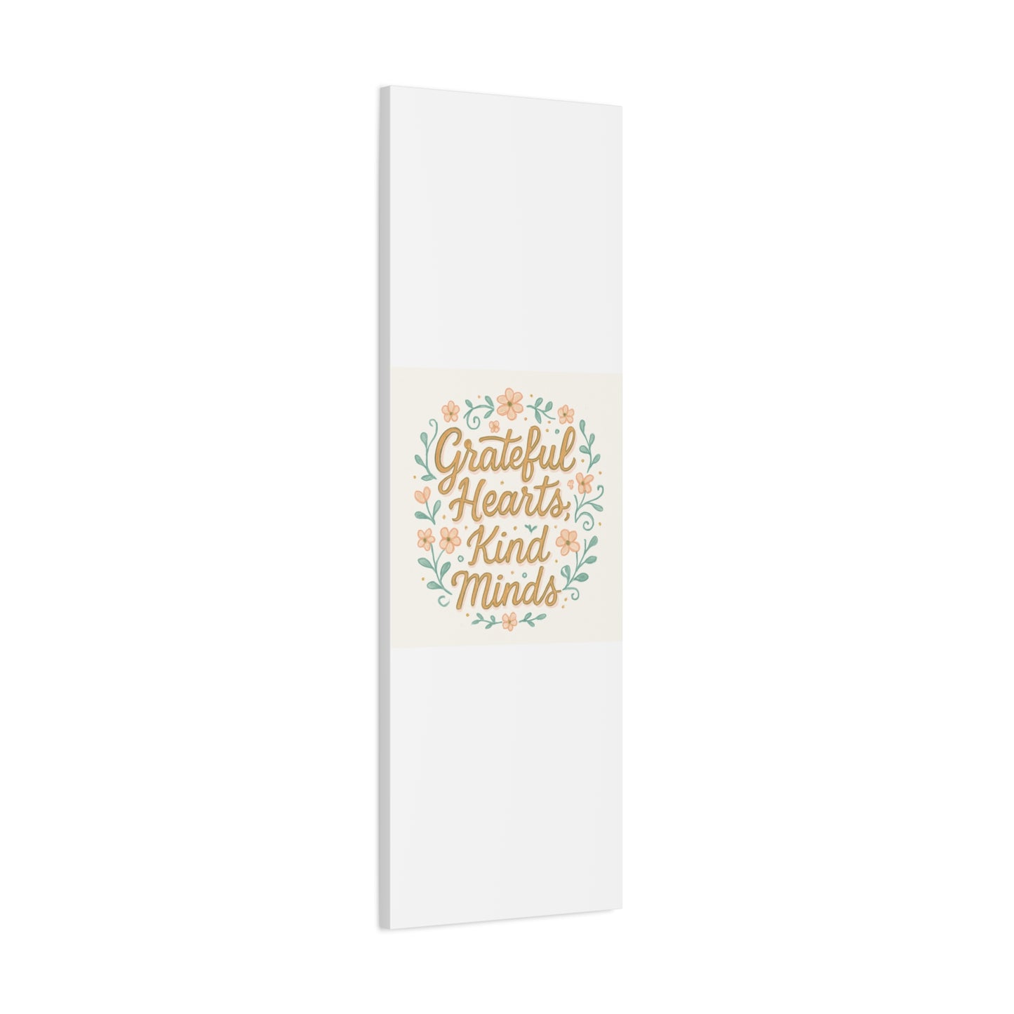 Grateful Hearts Kind Minds Canvas Wall Art