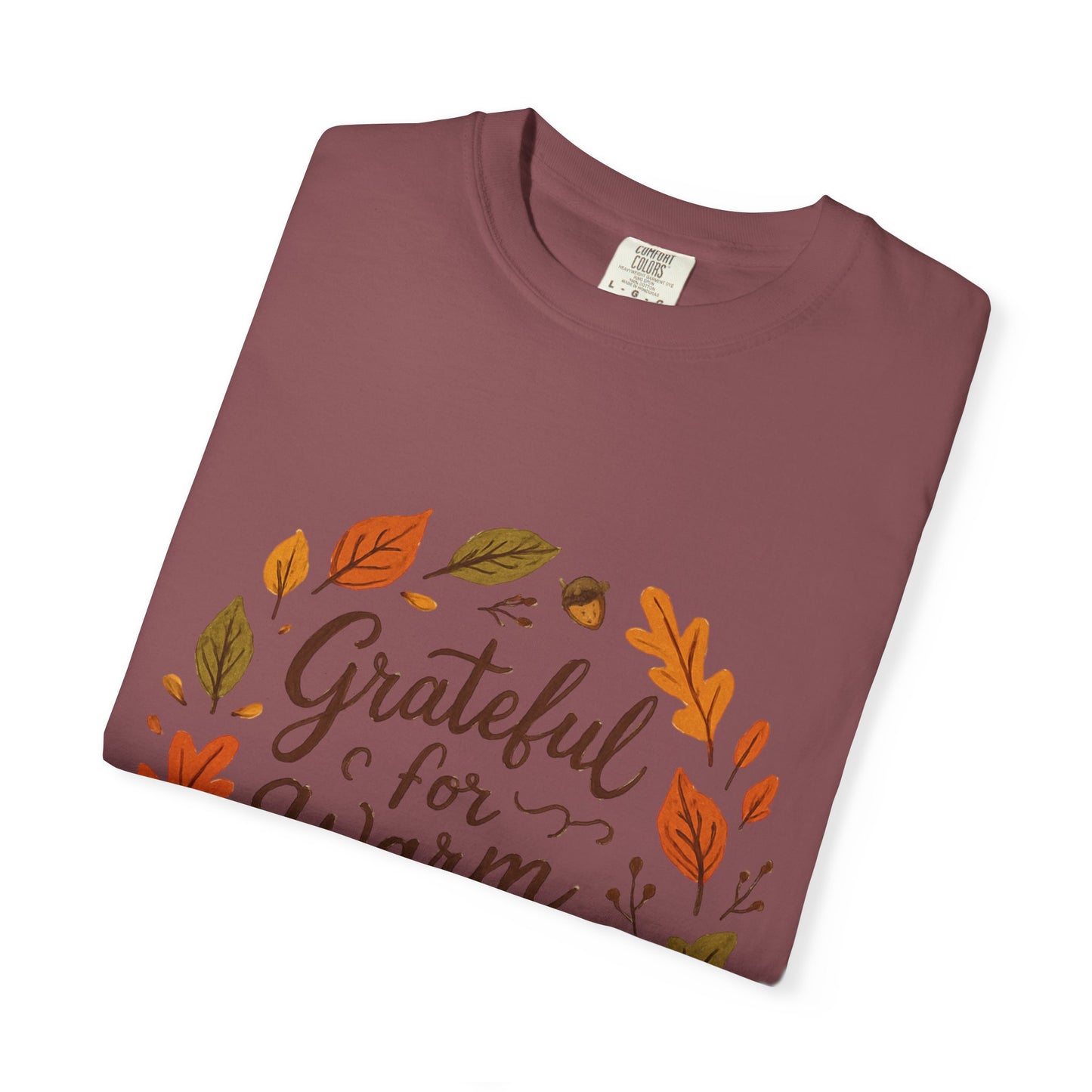 Grateful for Warm Moments T-Shirt — Cozy Autumn Coffee Mug Design