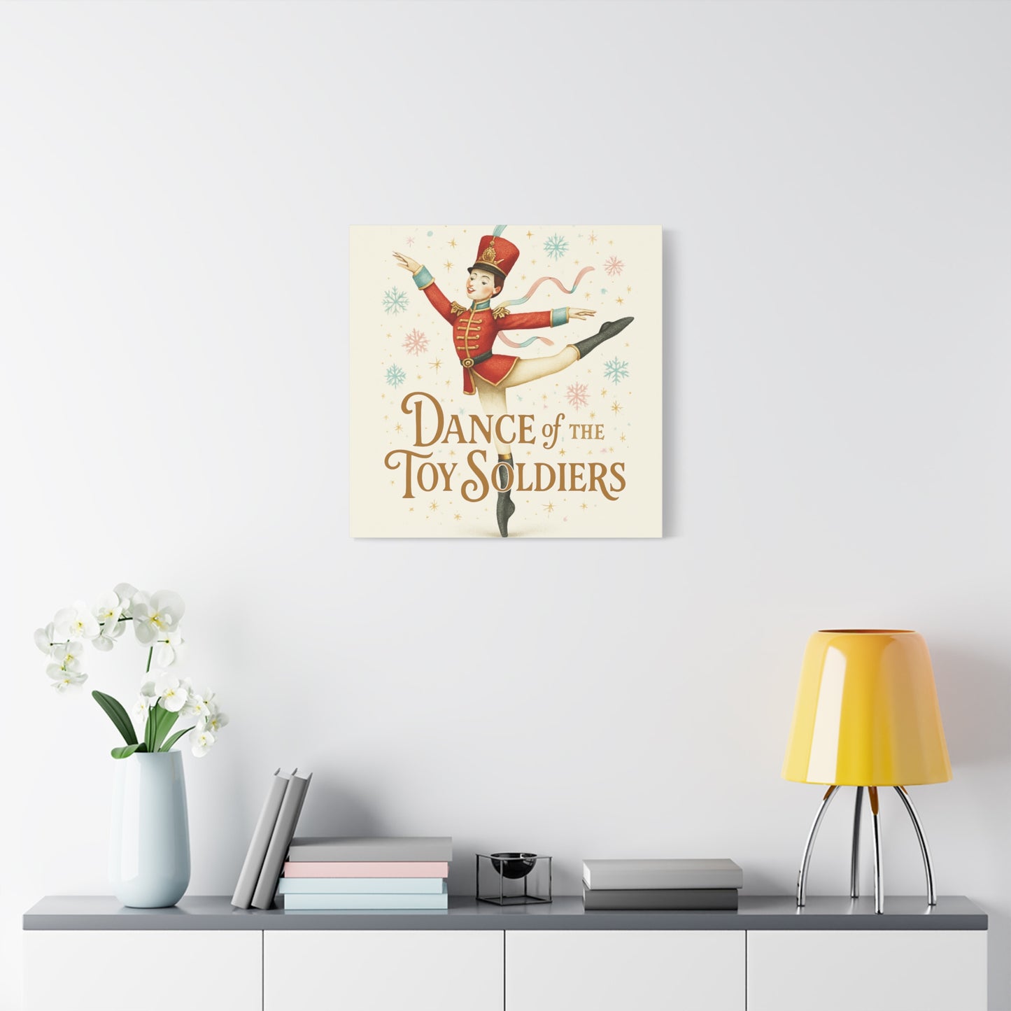 Dance of the Toy Soldiers Canvas Wall Art — Vintage Nutcracker Ballet Print