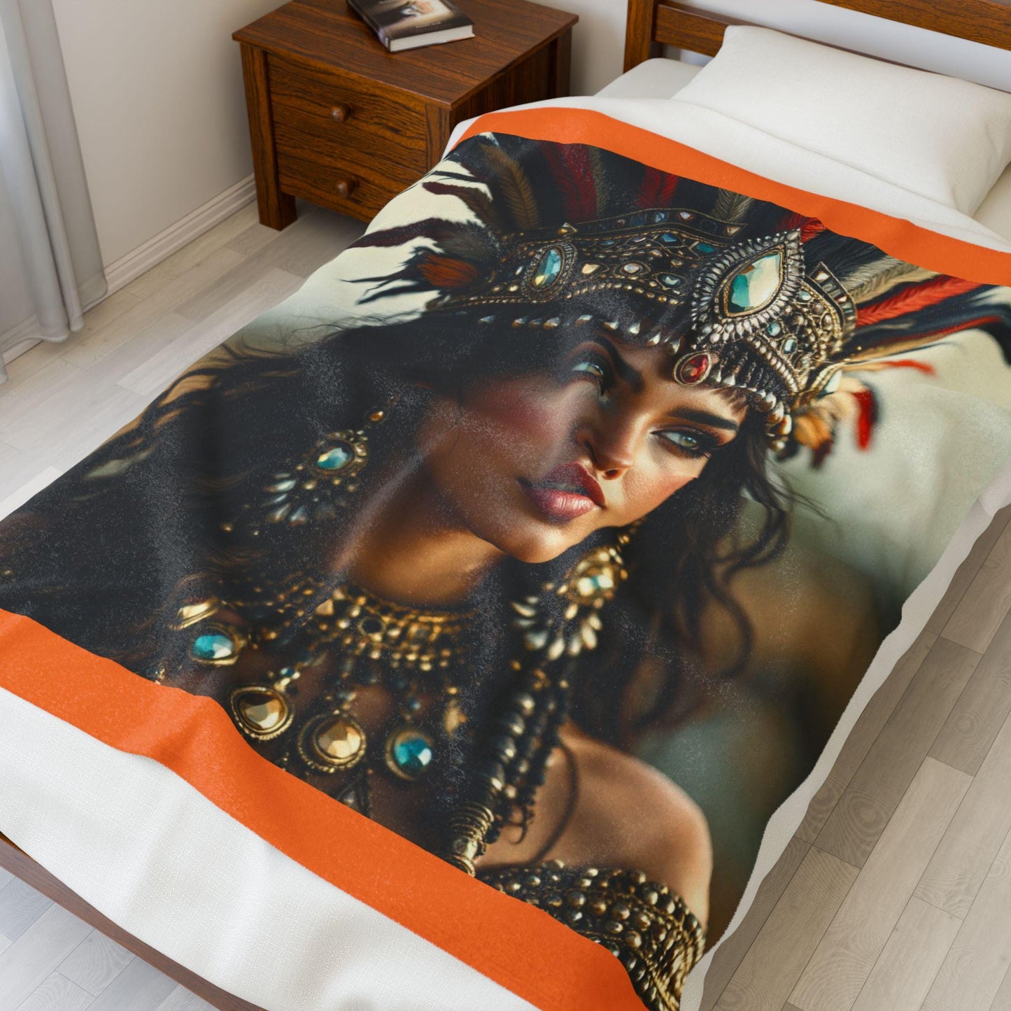 Velveteen Plush Blanket - Cozy Home Decor, Bohemian Style Throw, Perfect Gift for Warmth & Comfort, Home Accents, Festivals