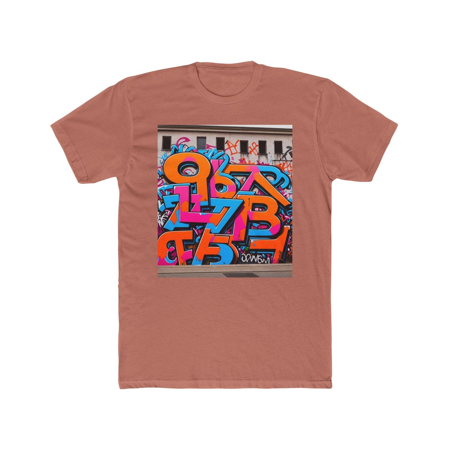 Colorful Graffiti Art Tee: Unisex Cotton Streetwear Shirt