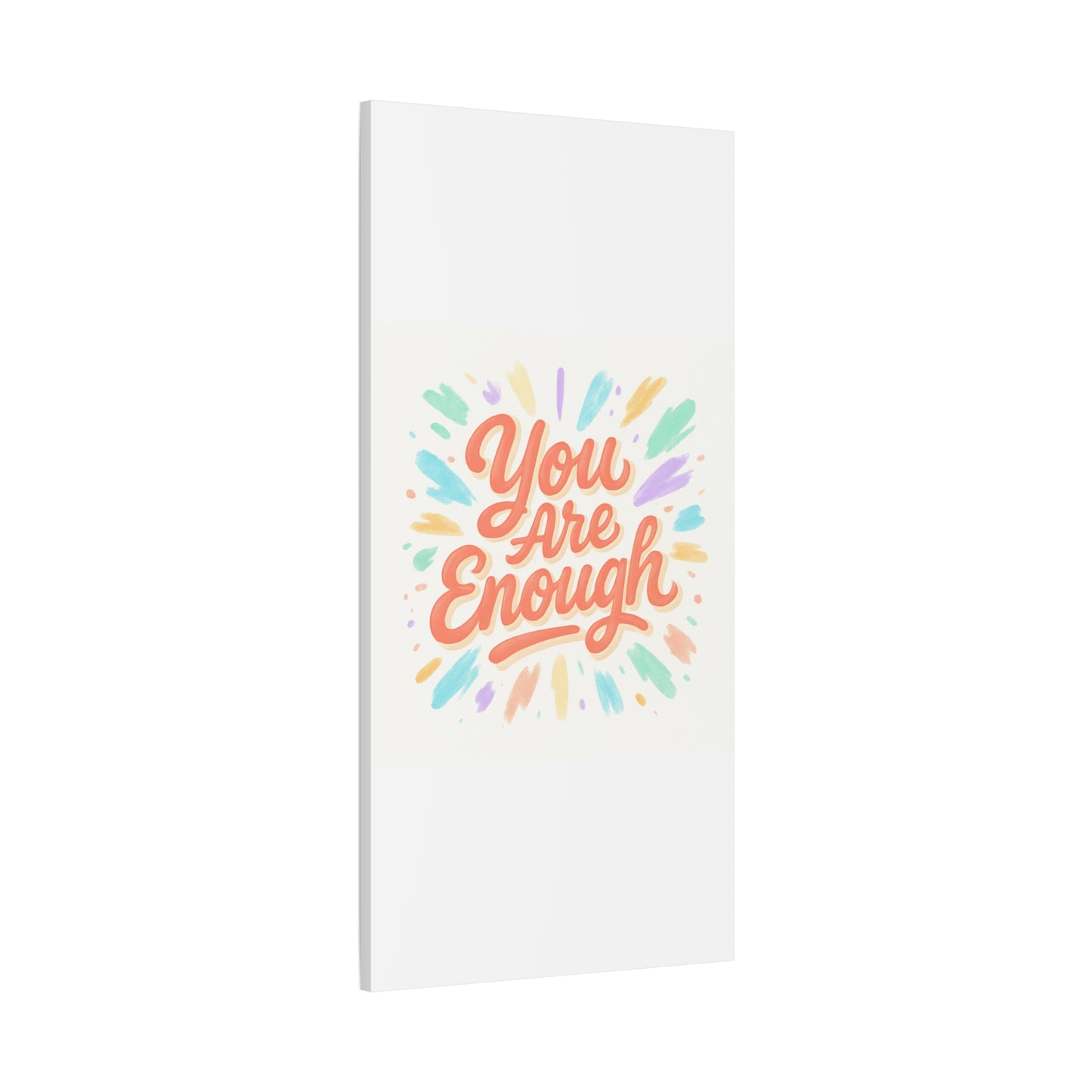 You Are Enough Canvas Wall Art — Inspirational Motivational Quote