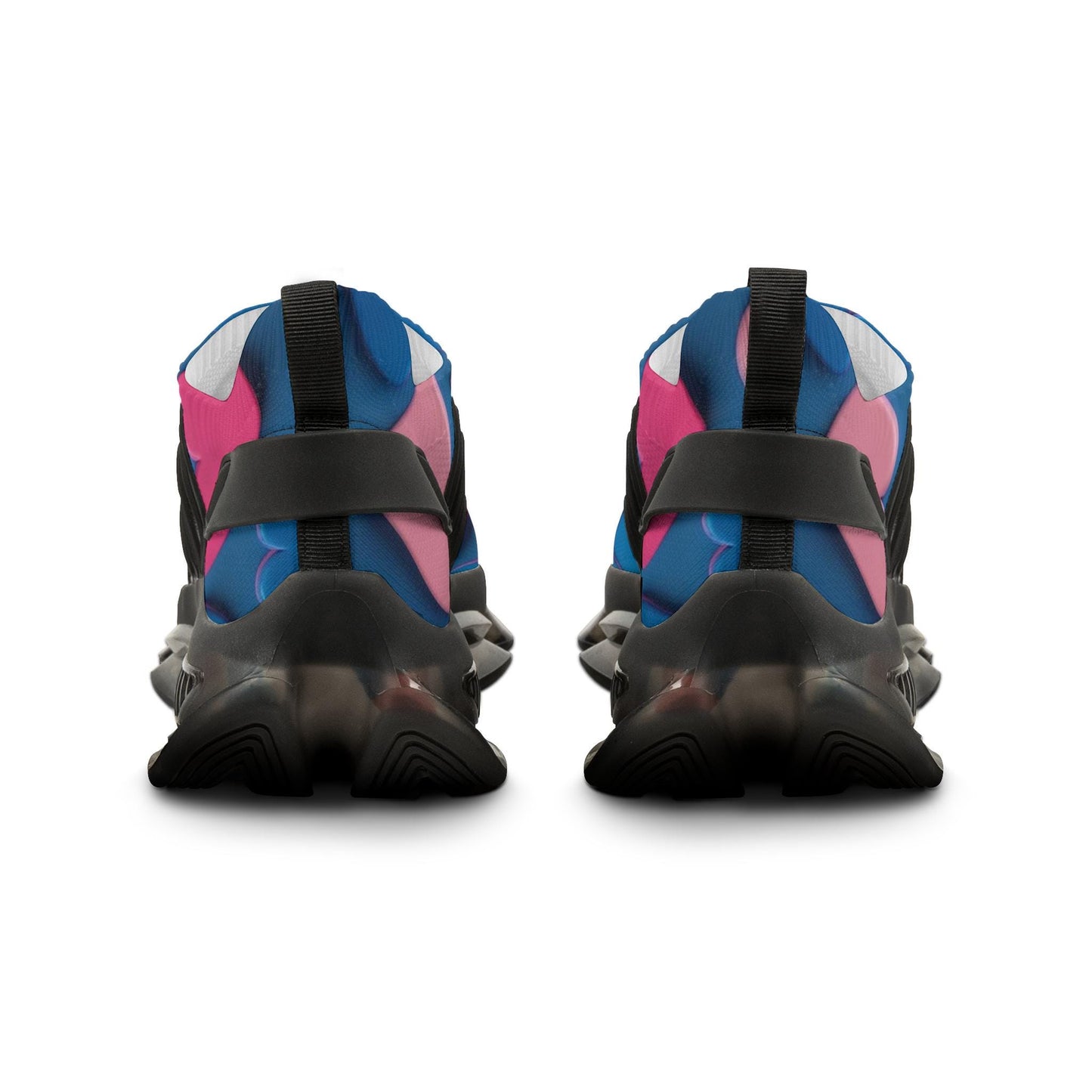 Colorful Heart Print Men's Sneakers, Stylish Athletic Footwear, Trendy Sneakers for Men, Casual Shoes, Unique Gift Idea for Him