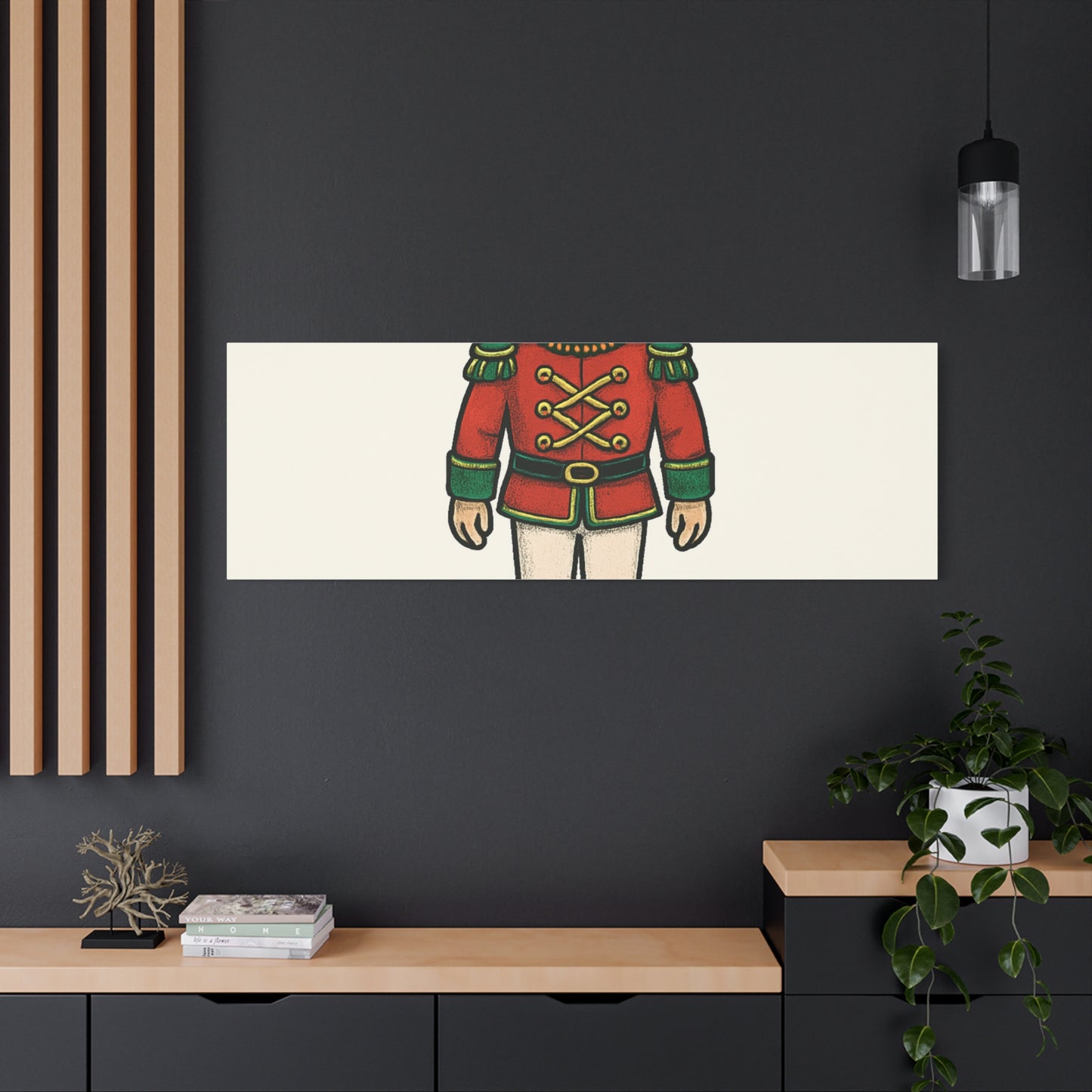 Nutcracker Soldier Matte Canvas Wall Art — Merry & Bright Holiday Decor