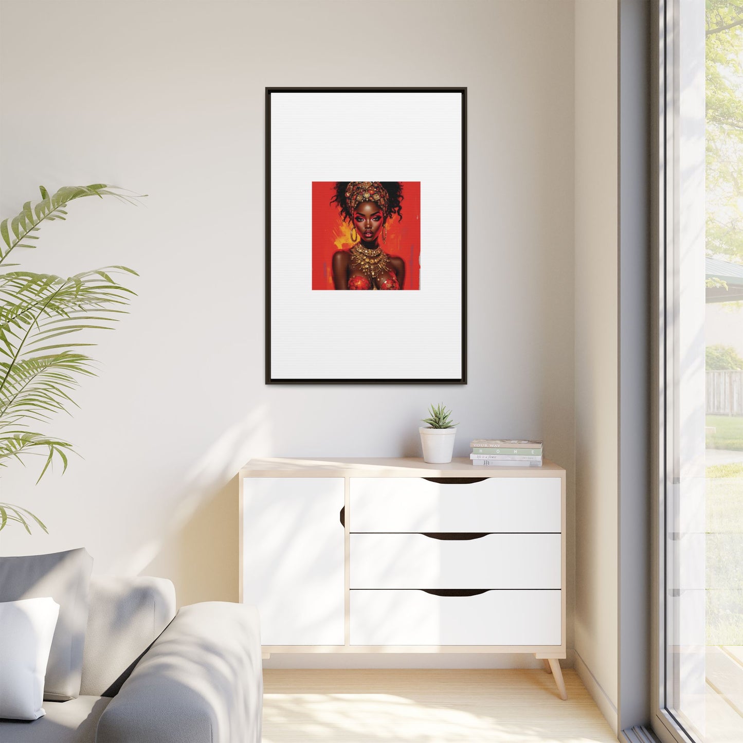 Matte Canvas, Framed (Multi-color)