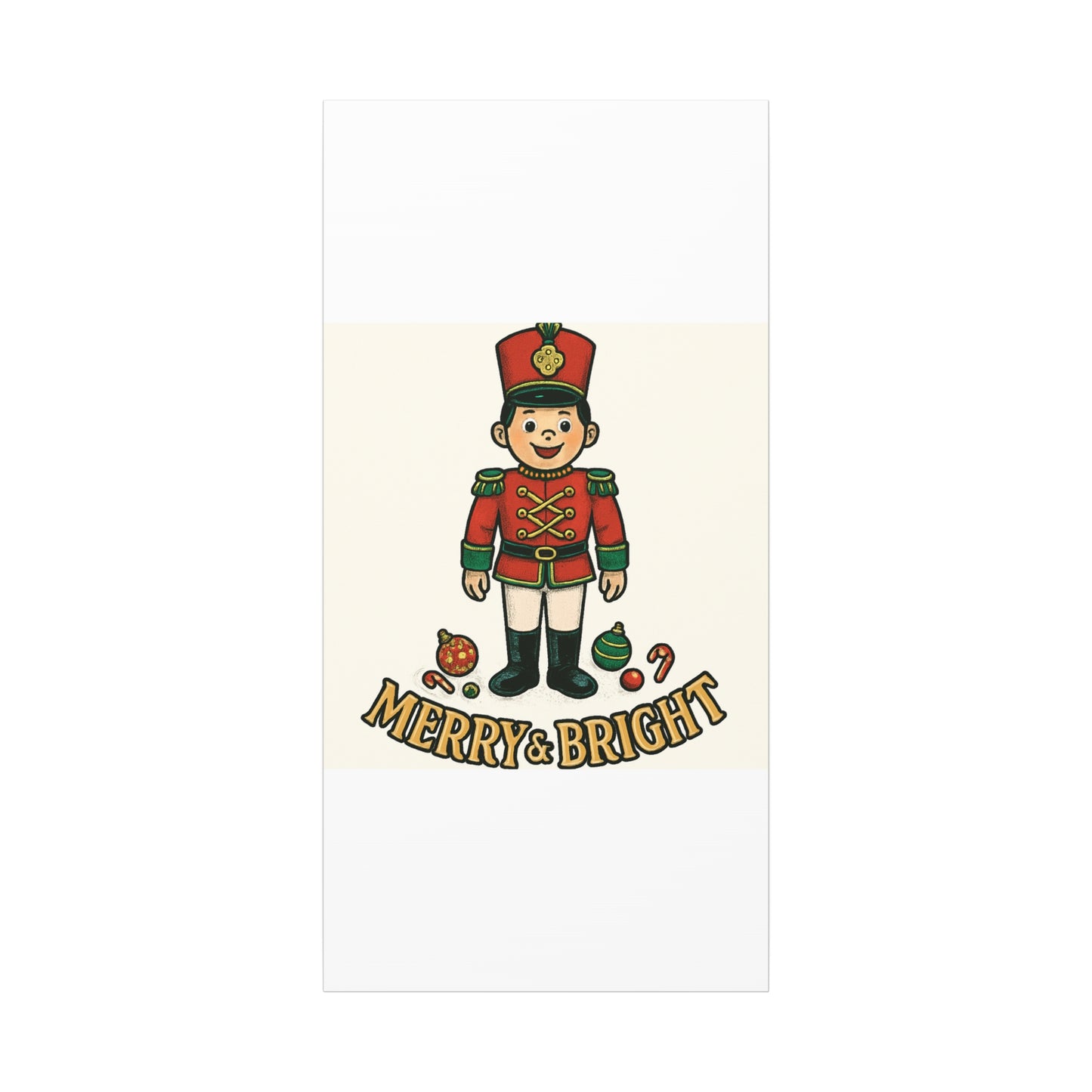 Nutcracker Soldier Matte Canvas Wall Art — Merry & Bright Holiday Decor