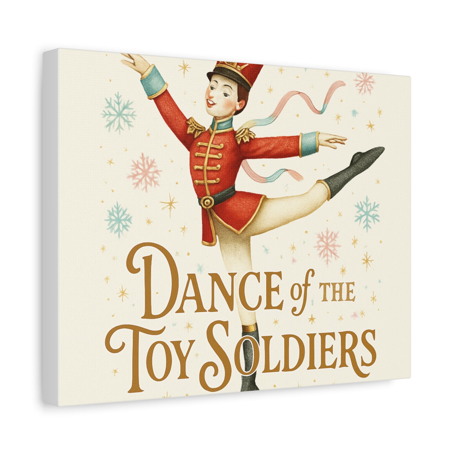 Dance of the Toy Soldiers Canvas Wall Art — Vintage Nutcracker Ballet Print