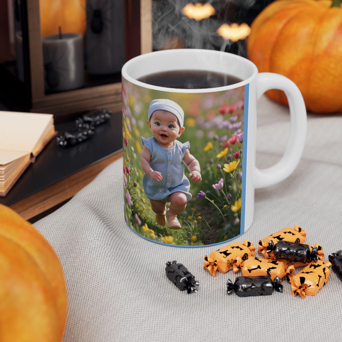 Charming Floral Baby Mug - Adorable 11oz/15oz Drinkware, Perfect for Baby Showers, Gifting, Home Decor, Birthdays, Mother's Day